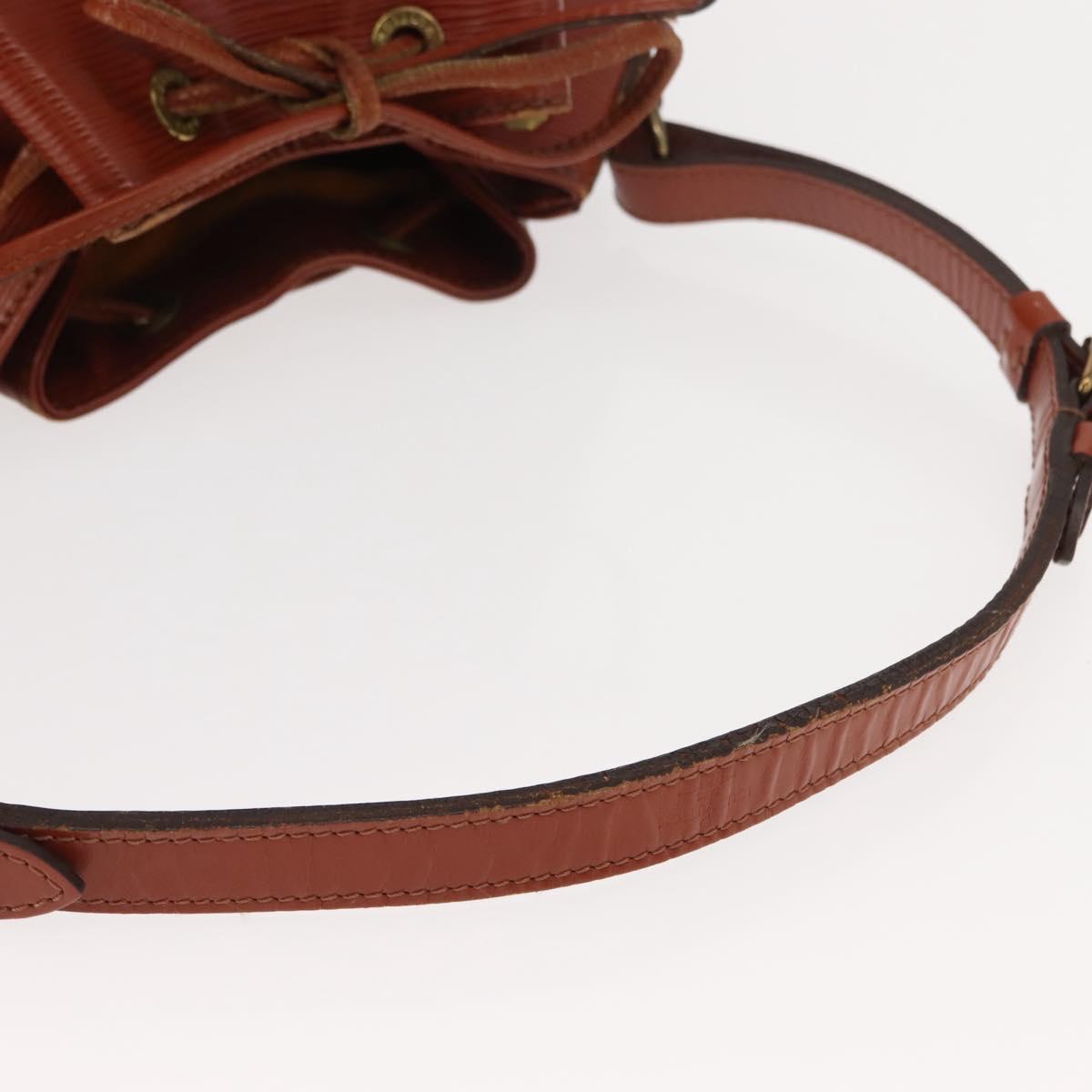 LOUIS VUITTON Epi Petit Noe Shoulder Bag Brown M44103 LV Auth 150711