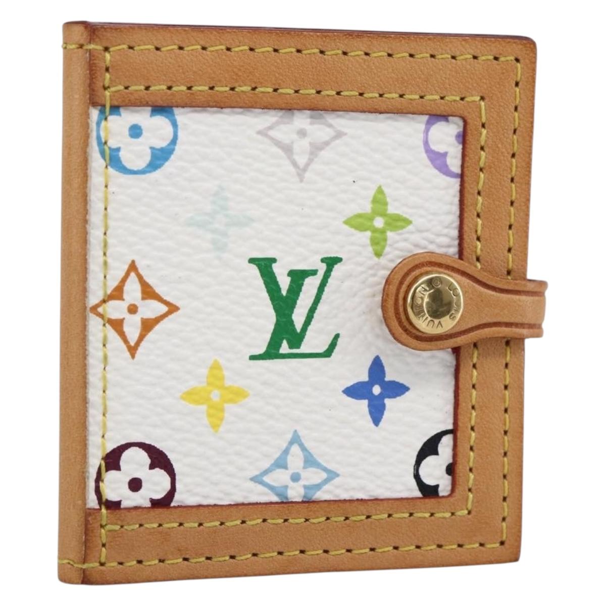 LOUIS VUITTON Multicolor Portofoto 2 Photo Frame White M58003 LV Auth 150787