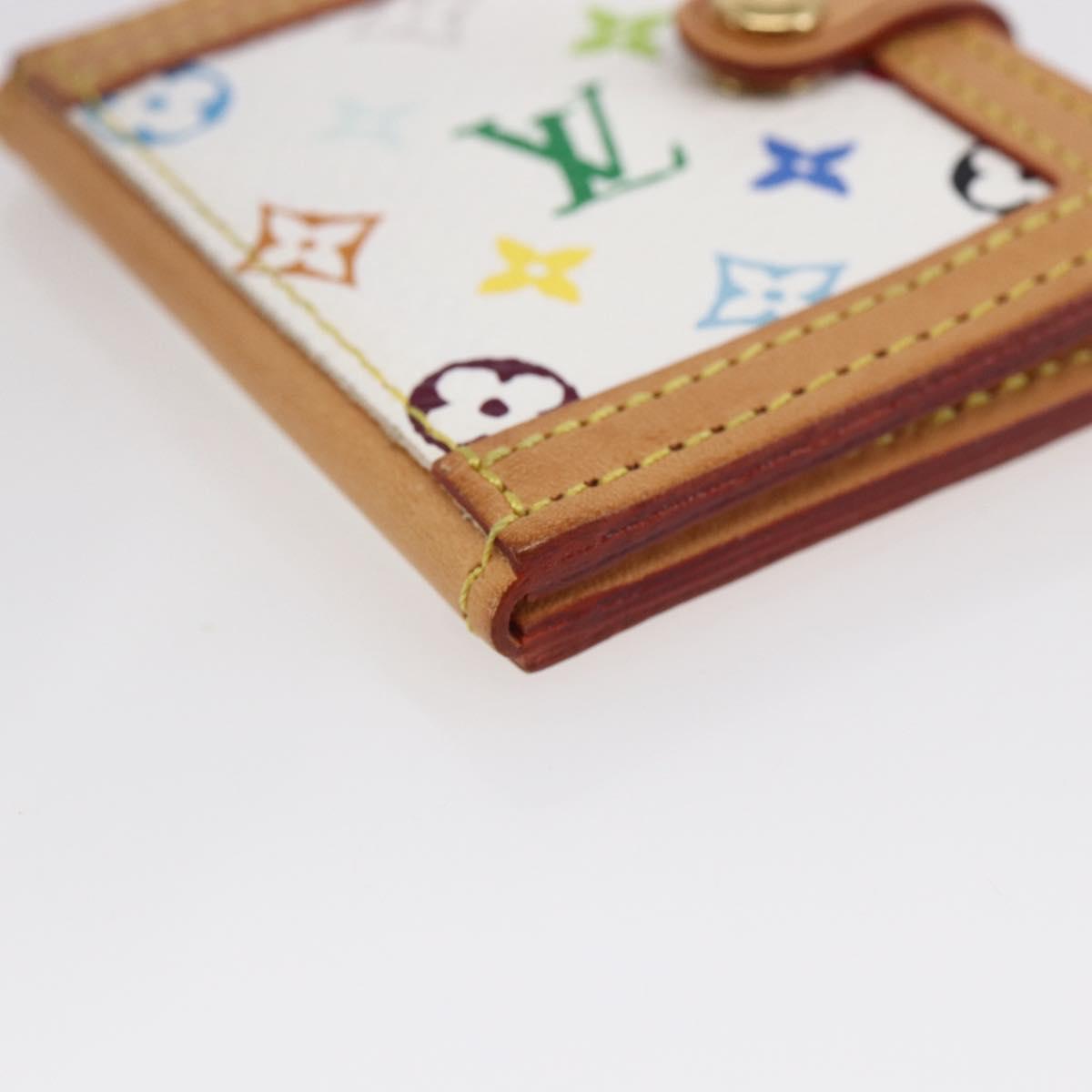 LOUIS VUITTON Multicolor Portofoto 2 Photo Frame White M58003 LV Auth 150787