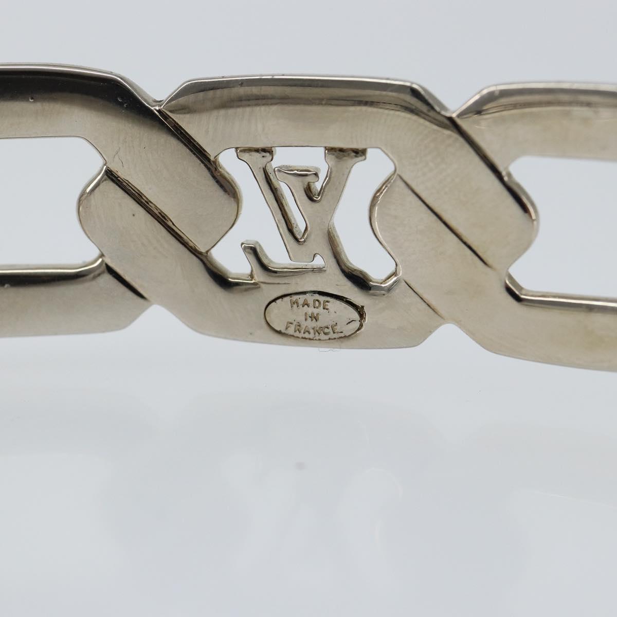 LOUIS VUITTON Katyusha metal Silver LV Auth 150791