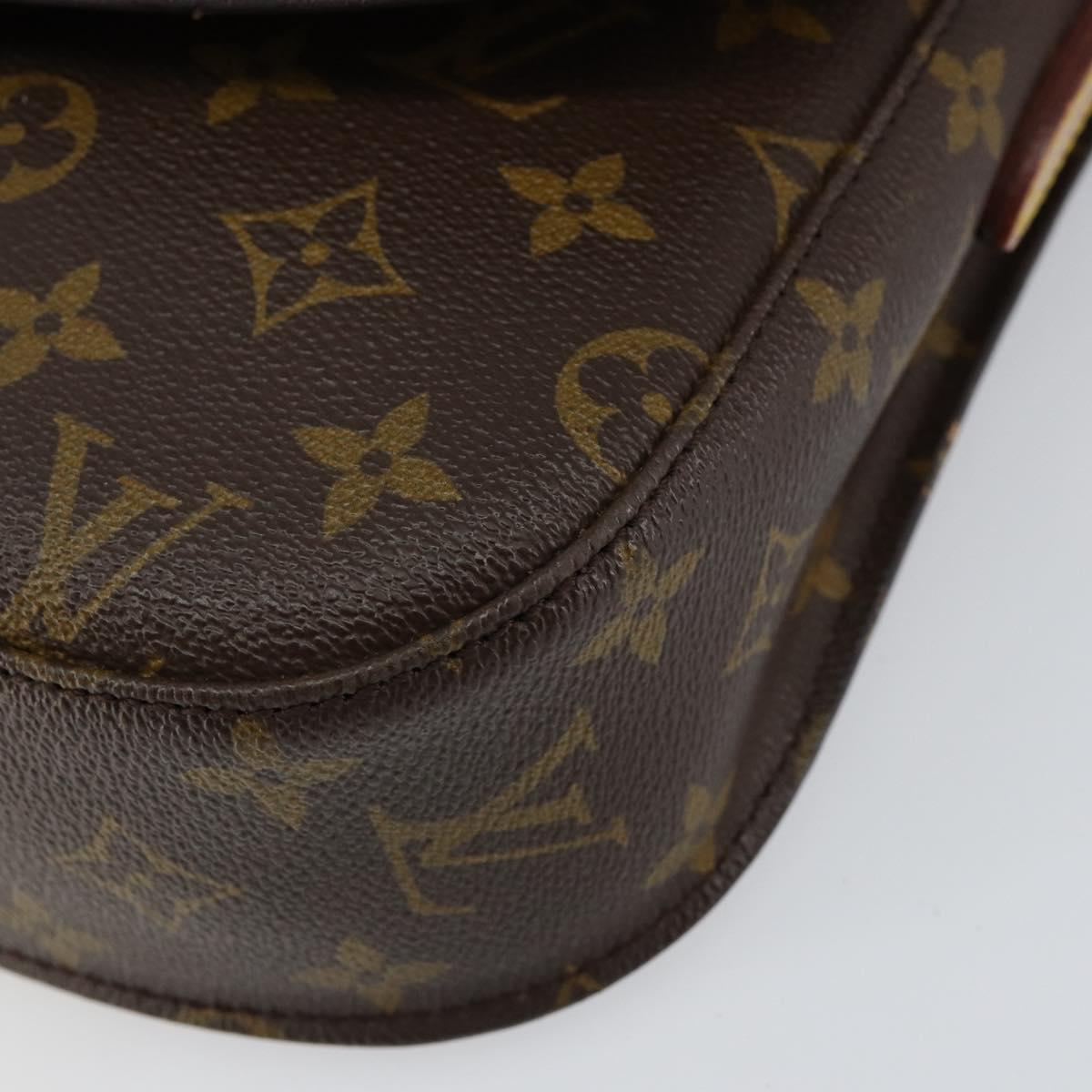 LOUIS VUITTON Monogram Saint Cloud GM Shoulder Bag Vintage M51242 LV Auth 150801