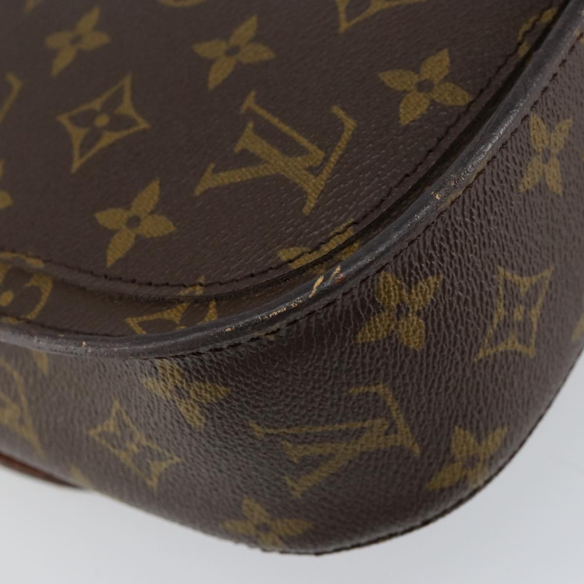 LOUIS VUITTON Monogram Saint Cloud GM Shoulder Bag Vintage M51242 LV Auth 150801