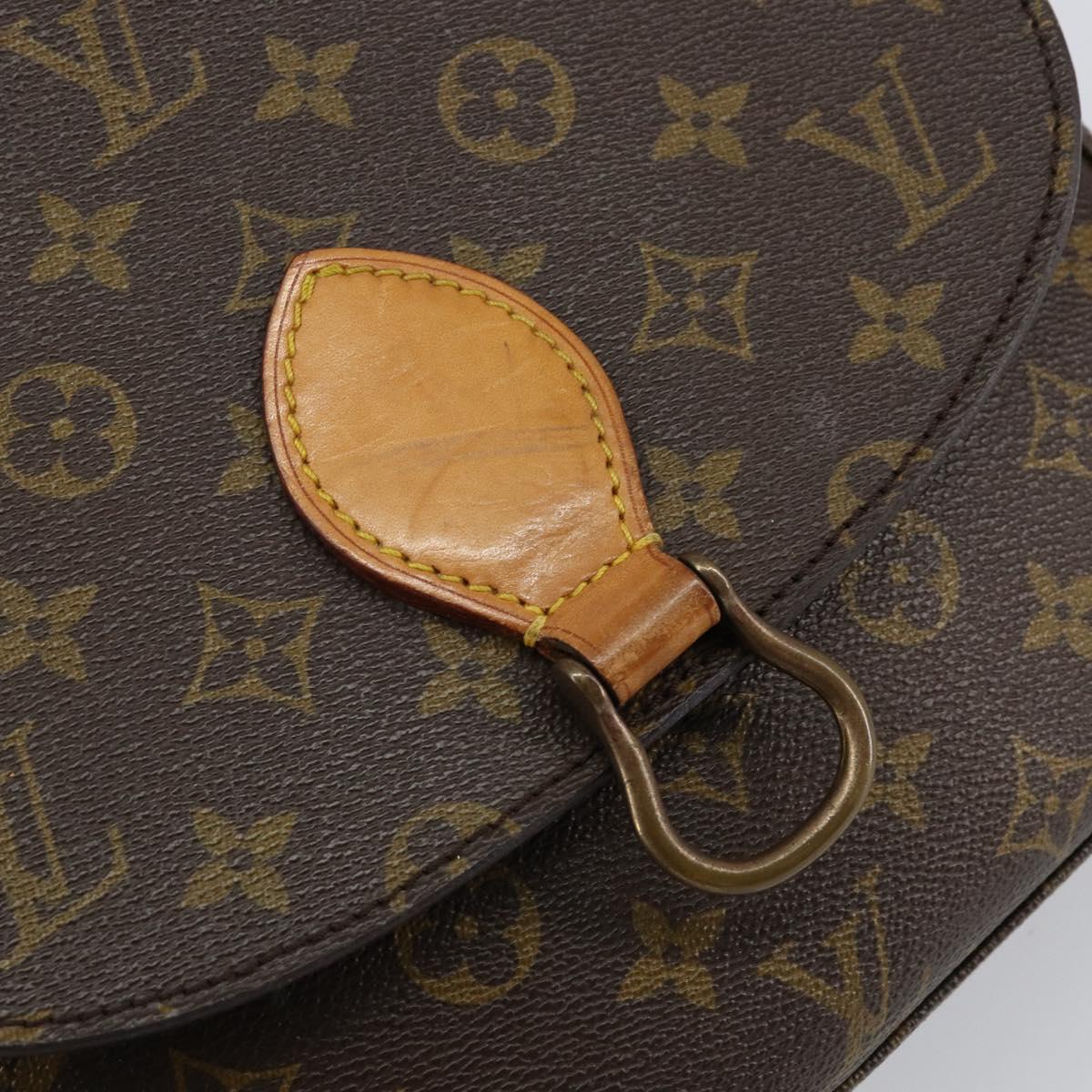 LOUIS VUITTON Monogram Saint Cloud GM Shoulder Bag Vintage M51242 LV Auth 150801