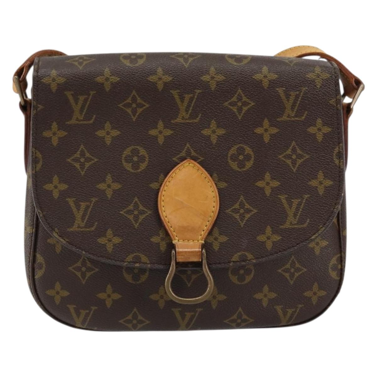 LOUIS VUITTON Monogram Saint Cloud GM Shoulder Bag Vintage M51242 LV Auth 150801
