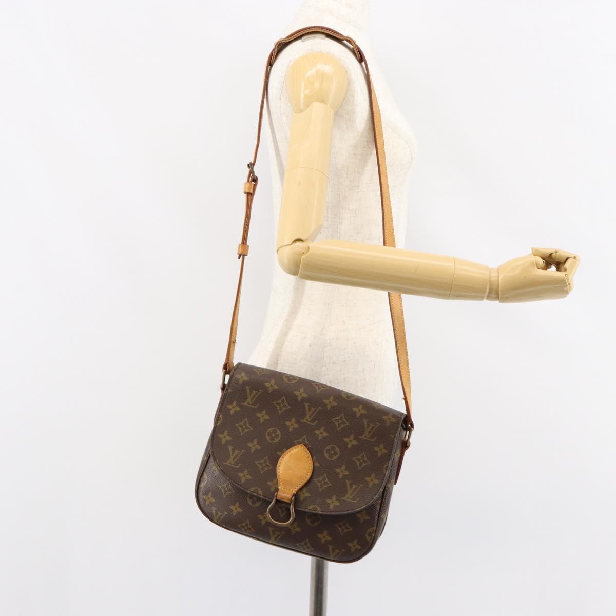 LOUIS VUITTON Monogram Saint Cloud GM Shoulder Bag Vintage M51242 LV Auth 150801
