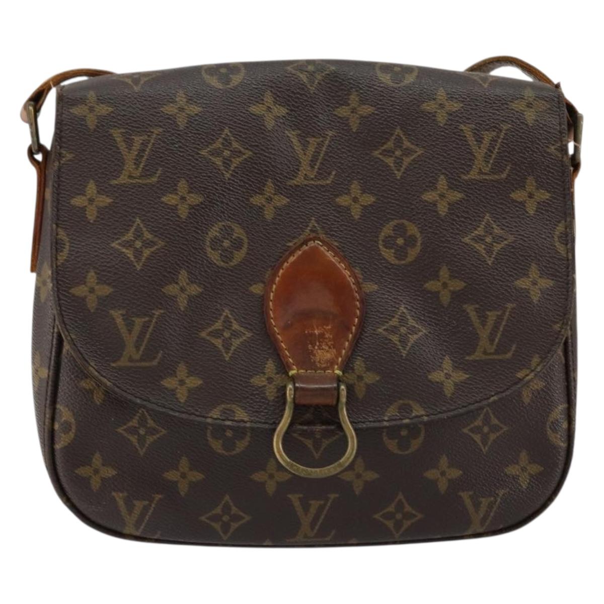 LOUIS VUITTON Monogram Saint Cloud GM Shoulder Bag M51242 LV Auth 150803