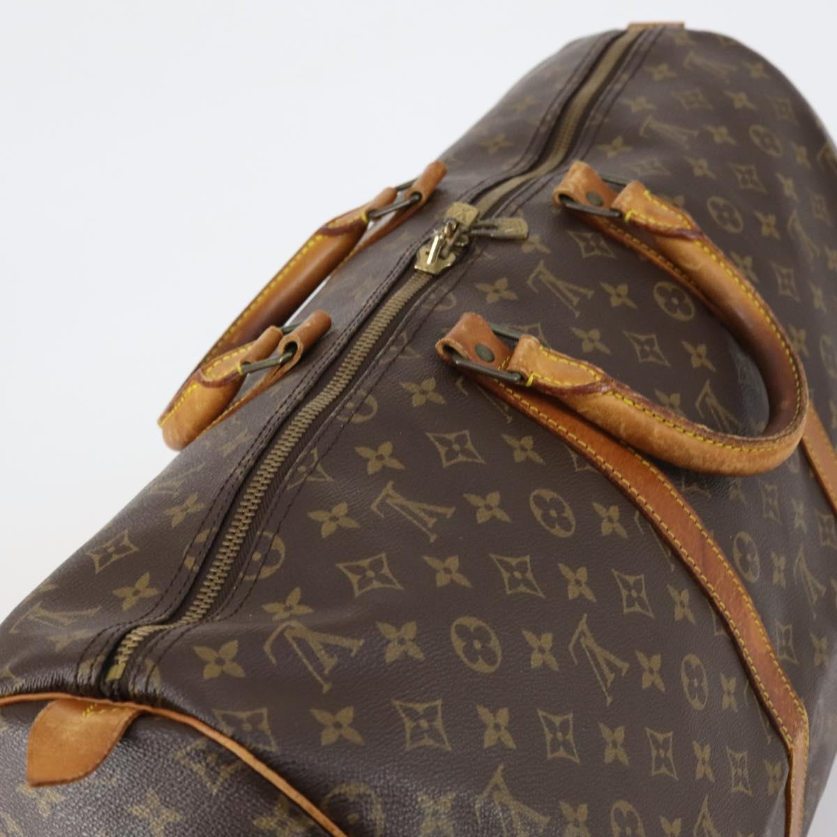 LOUIS VUITTON Monogram Keepall 55 Boston Bag M41424 LV Auth 150835