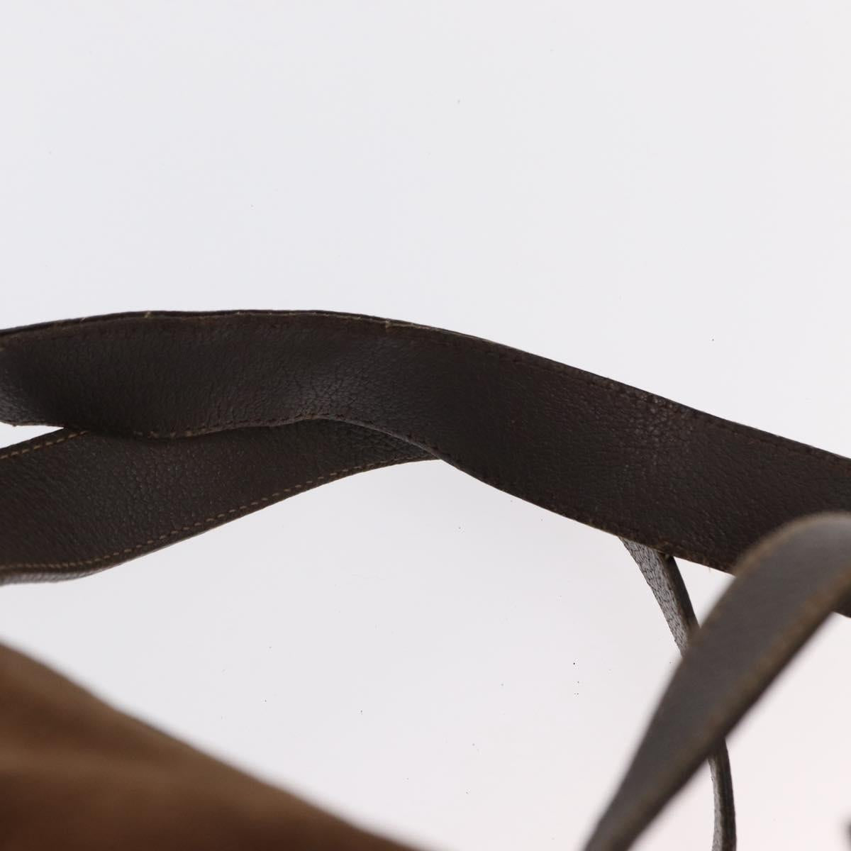 GUCCI Bamboo Backpack Suede Brown Gold 003 58 0016 Auth 150842