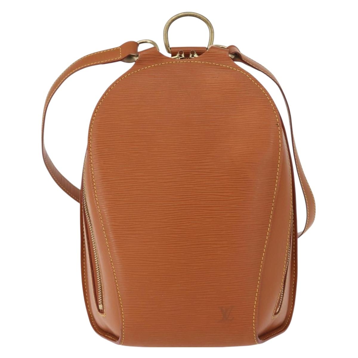 LOUIS VUITTON Epi Mabillon Backpack Zipangu Gold M52238 LV Auth 150851