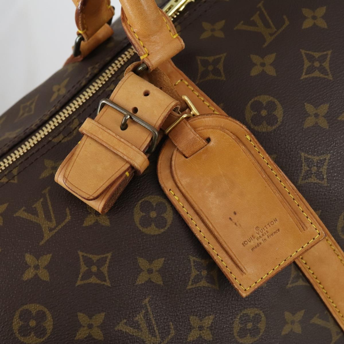 LOUIS VUITTON Monogram Keepall 55 Boston Bag M41424 LV Auth 150854