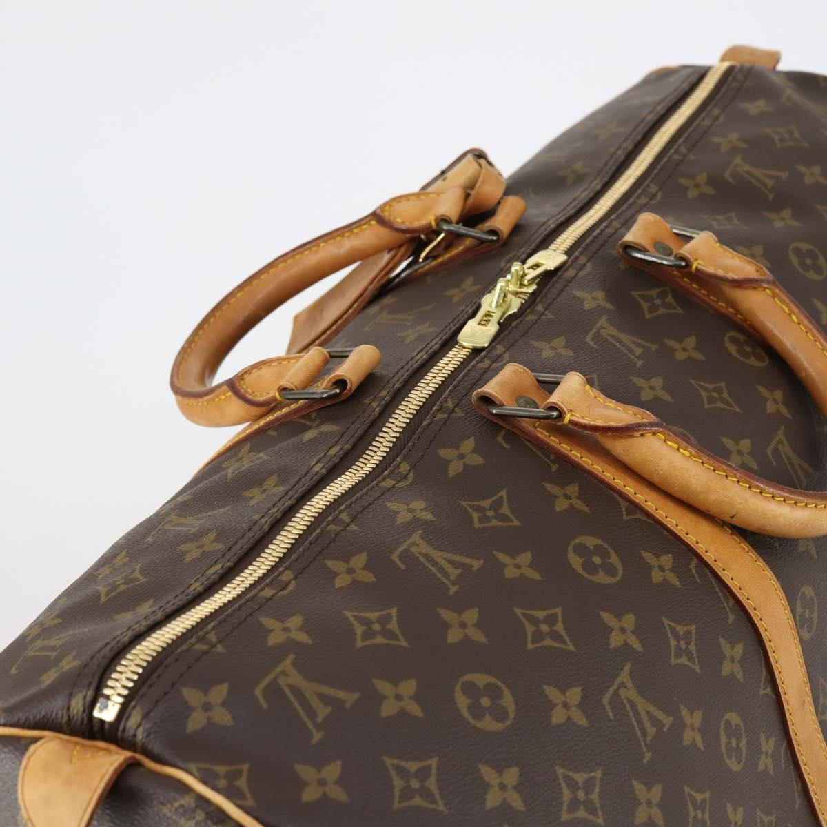 LOUIS VUITTON Monogram Keepall 55 Boston Bag M41424 LV Auth 150854