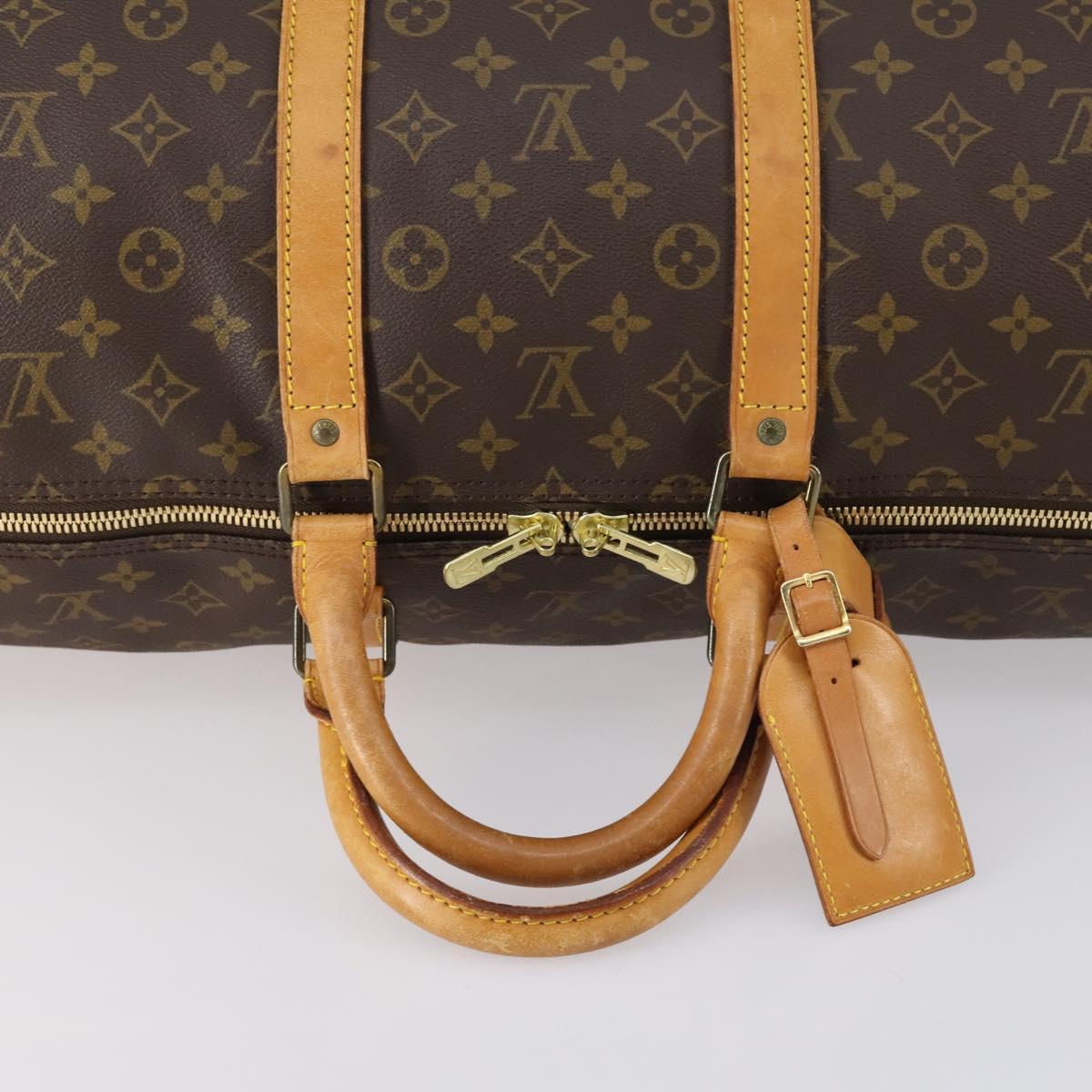 LOUIS VUITTON Monogram Keepall 55 Boston Bag M41424 LV Auth 150854