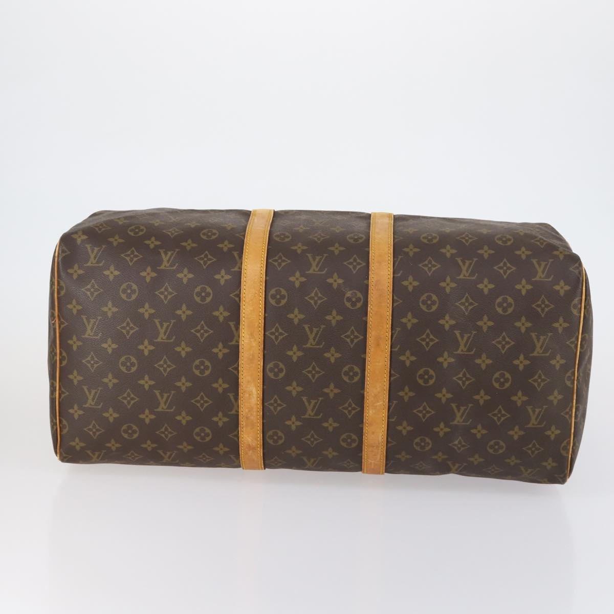 LOUIS VUITTON Monogram Keepall 55 Boston Bag M41424 LV Auth 150854