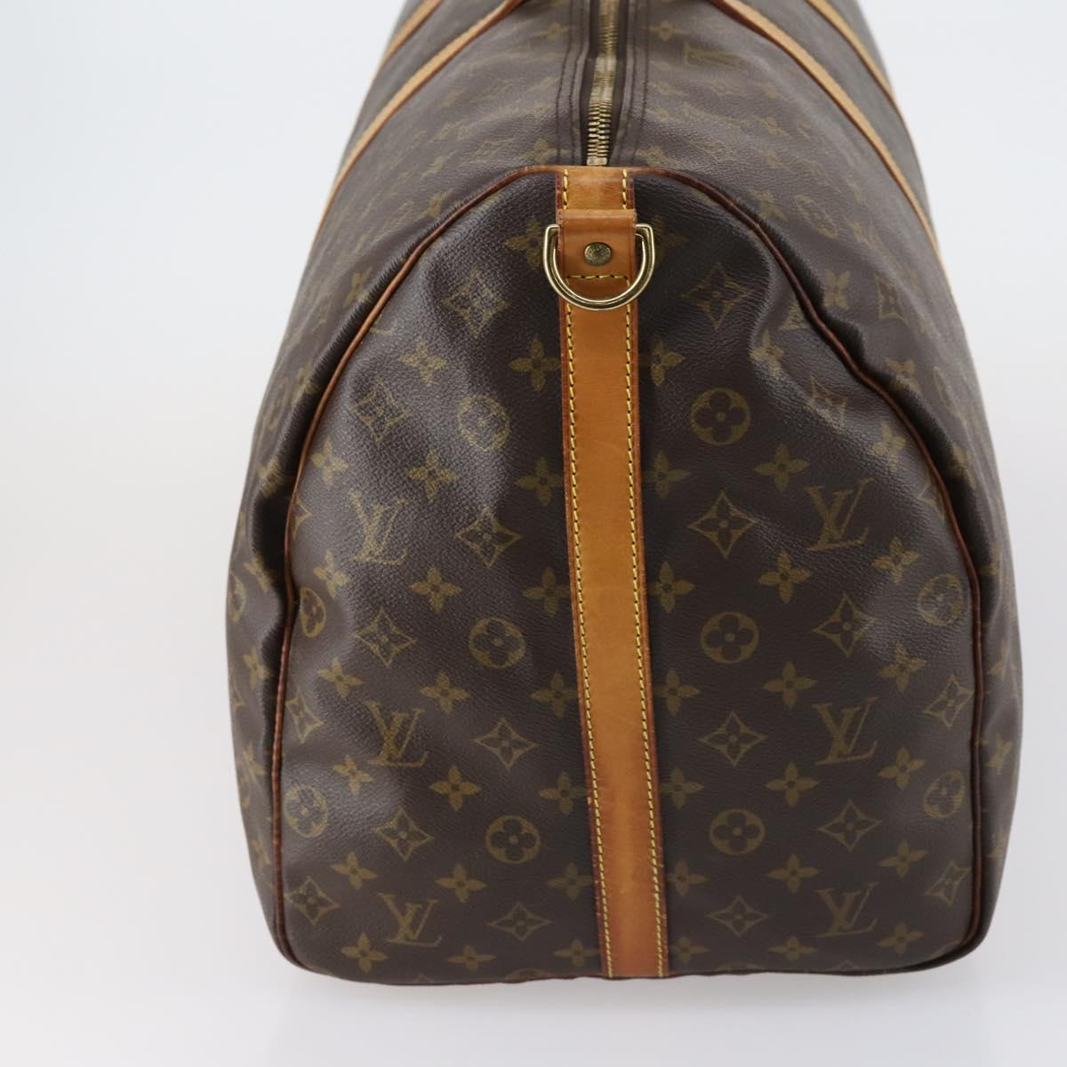 LOUIS VUITTON Monogram Keepall Bandouliere 60 Boston Bag M41412 LV Auth 150861