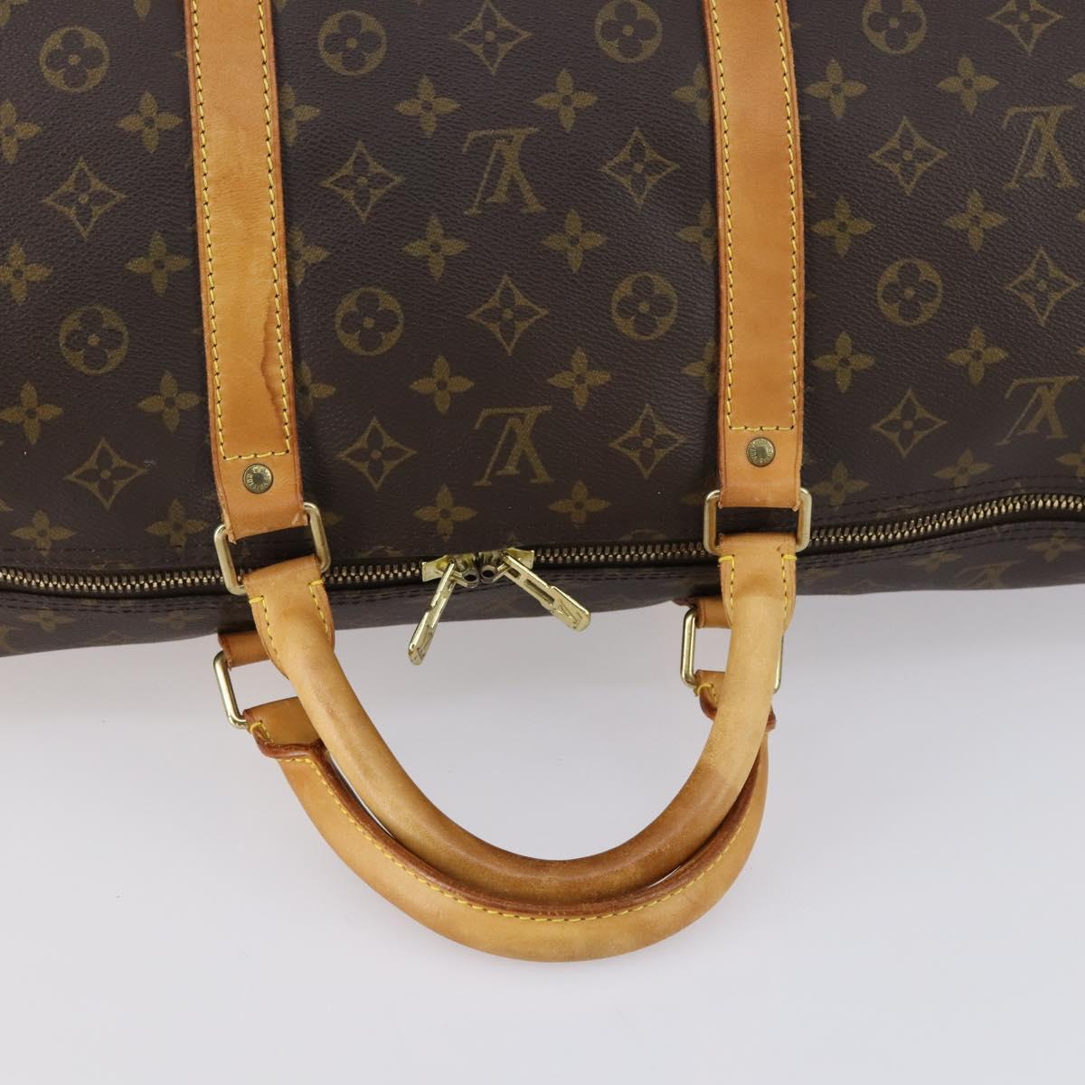 LOUIS VUITTON Monogram Keepall Bandouliere 60 Boston Bag M41412 LV Auth 150861