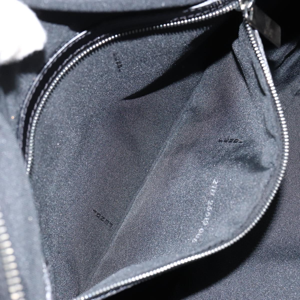 FENDI Zucca Canvas Tote Bag Black Brown Auth 150868