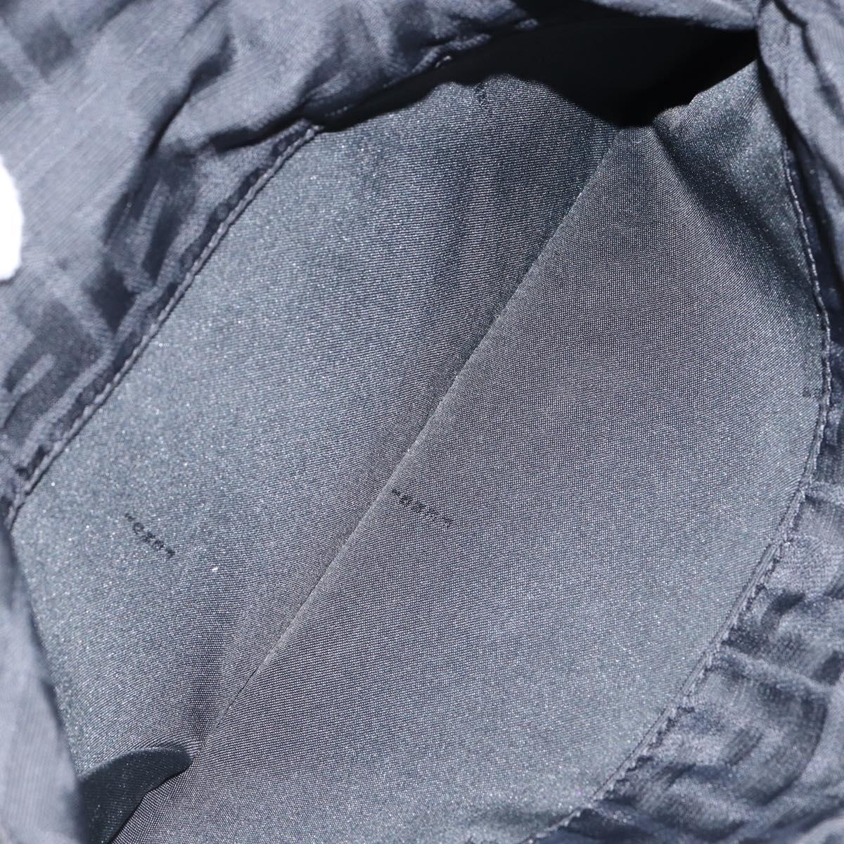 FENDI Zucca Canvas Tote Bag Black Brown Auth 150868