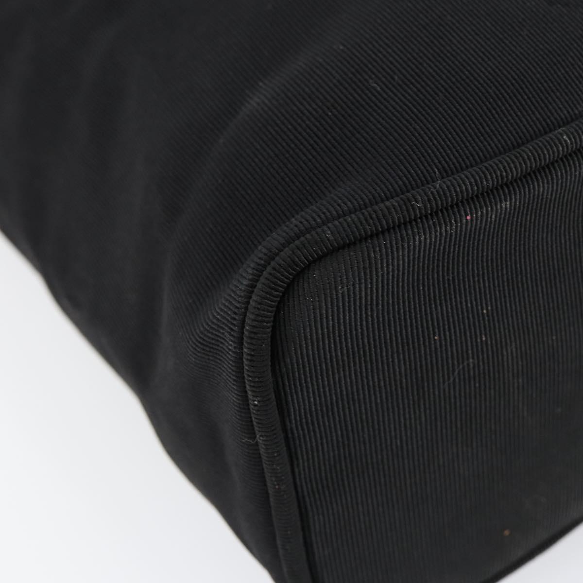 Salvatore Ferragamo Vala Shoulder Bag Nylon Black Gold Auth 150876