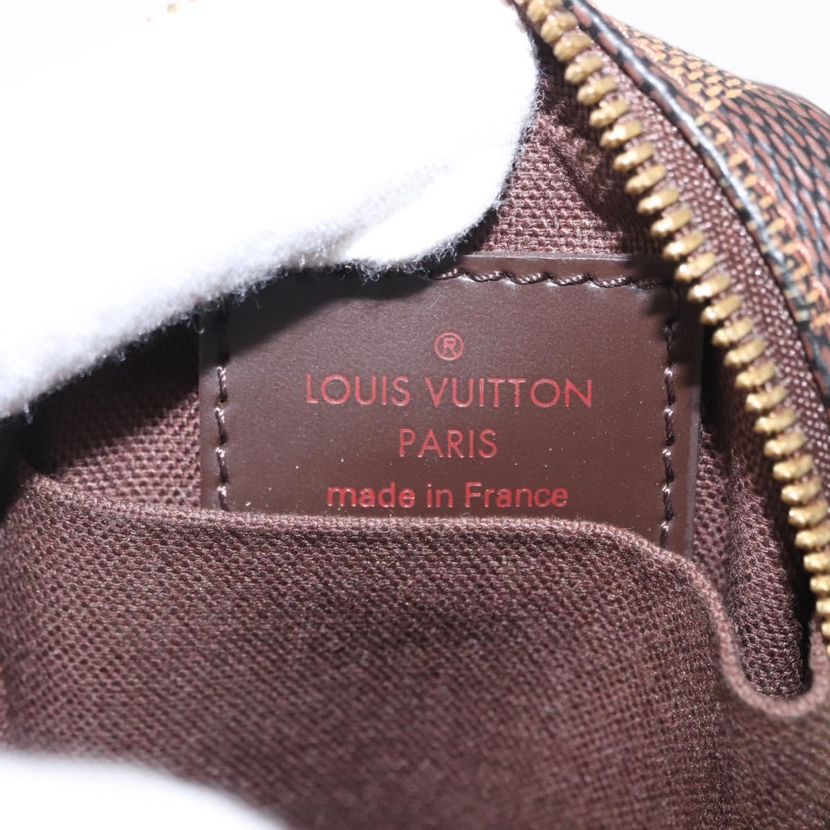 LOUIS VUITTON Damier Ebene Etui Okapi PM Pouch N61738 LV Auth 150882