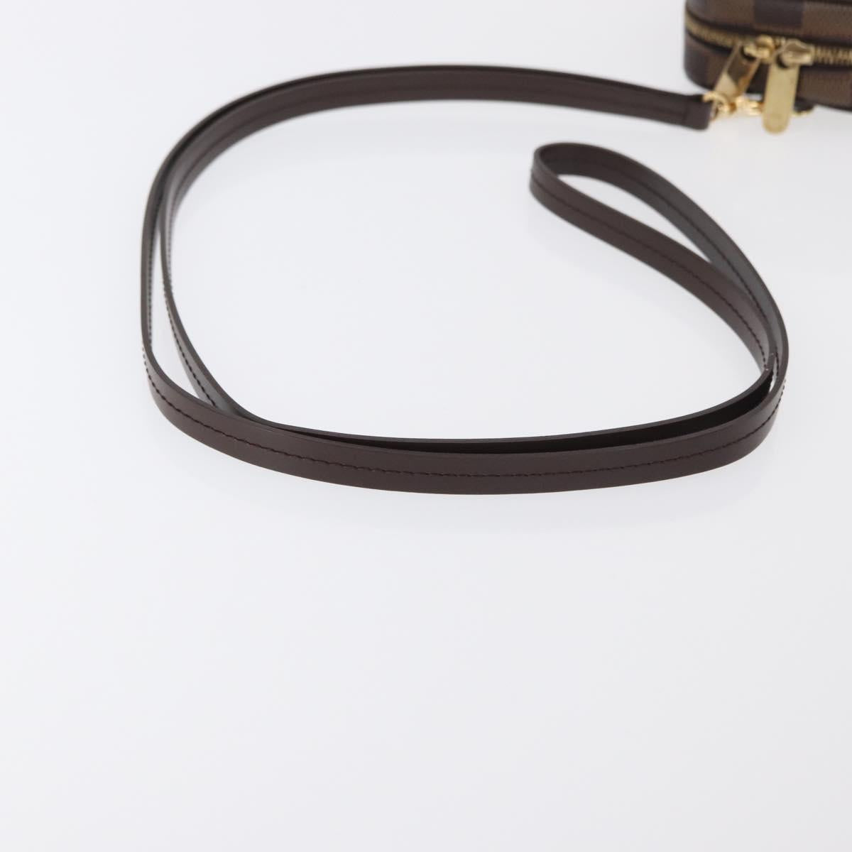 LOUIS VUITTON Damier Ebene Etui Okapi PM Pouch N61738 LV Auth 150882