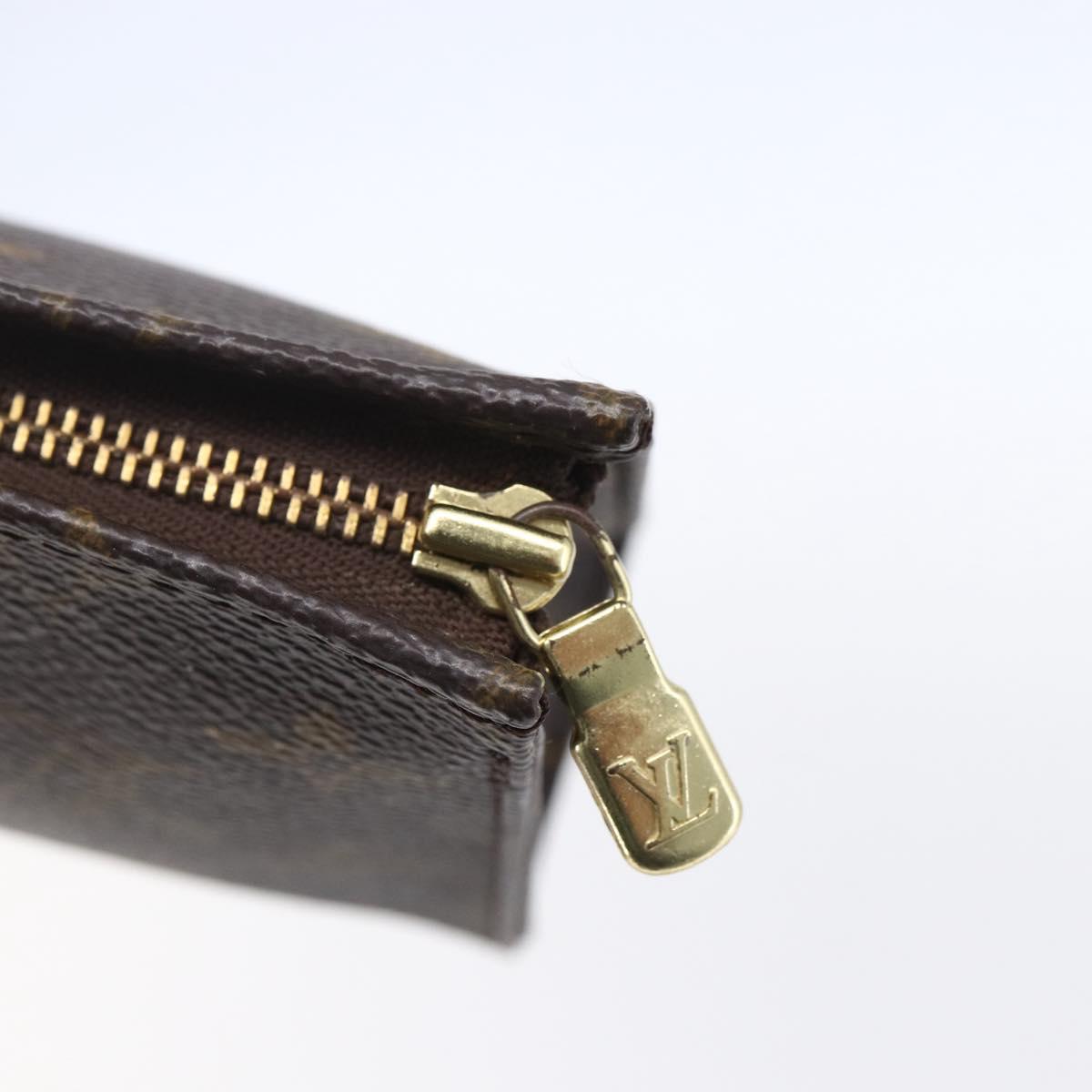 LOUIS VUITTON Monogram Poche Toilette 15 Pouch M47546 LV Auth 150887