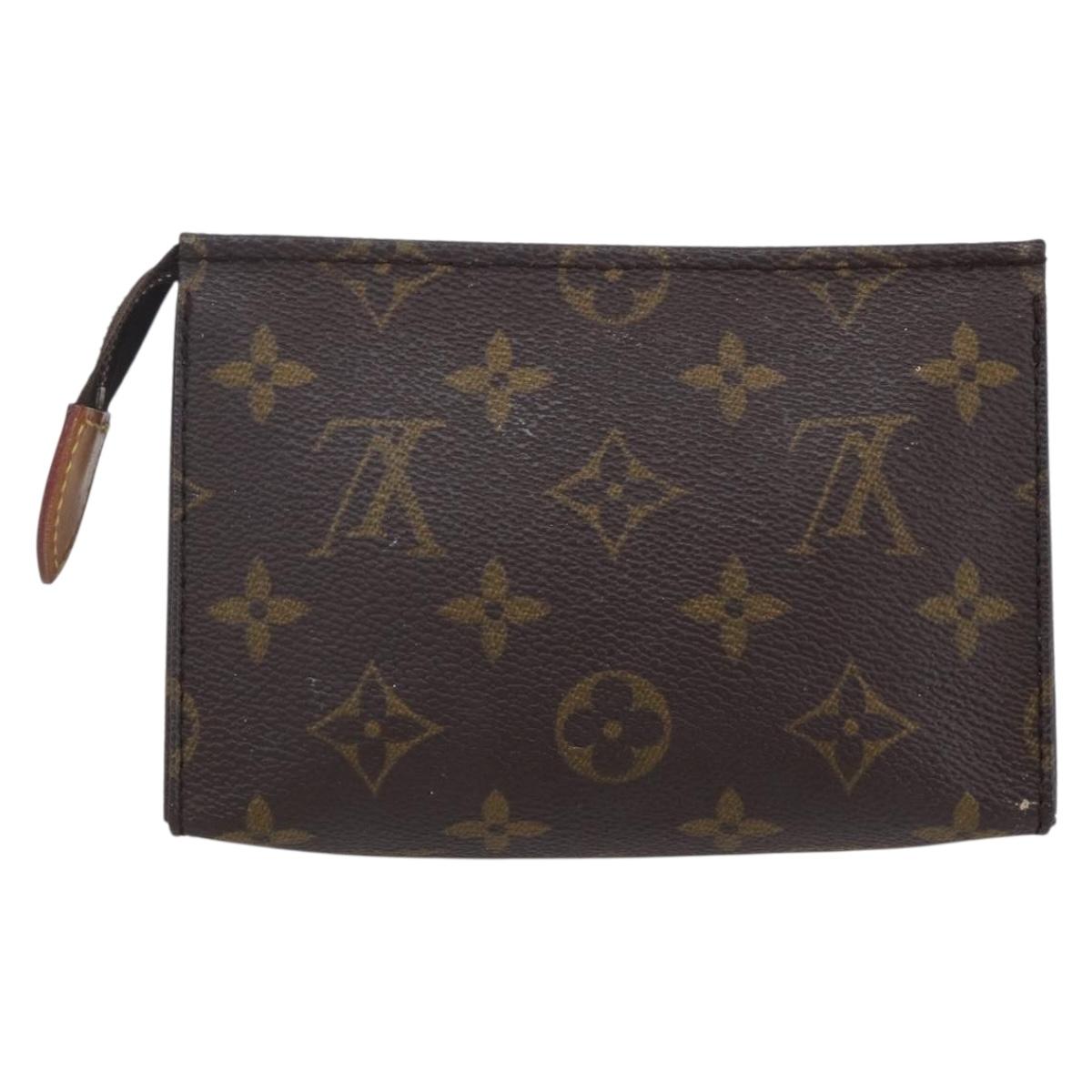 LOUIS VUITTON Monogram Poche Toilette 15 Pouch M47546 LV Auth 150887