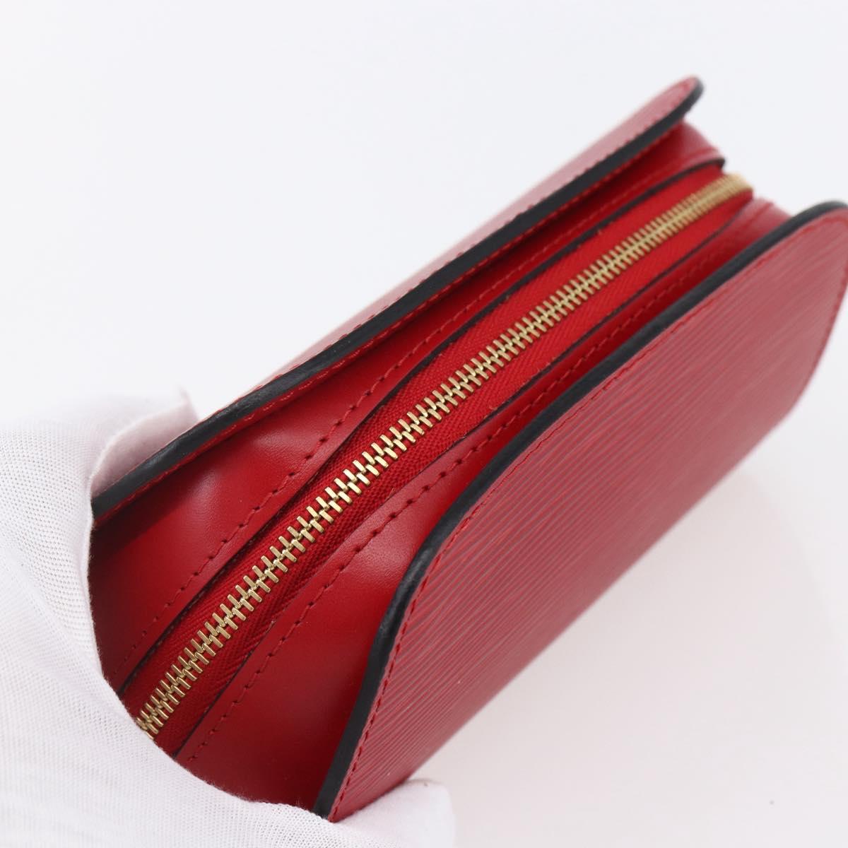 LOUIS VUITTON Epi Dauphine PM Pouch Castilian Red M48447 LV Auth 150889