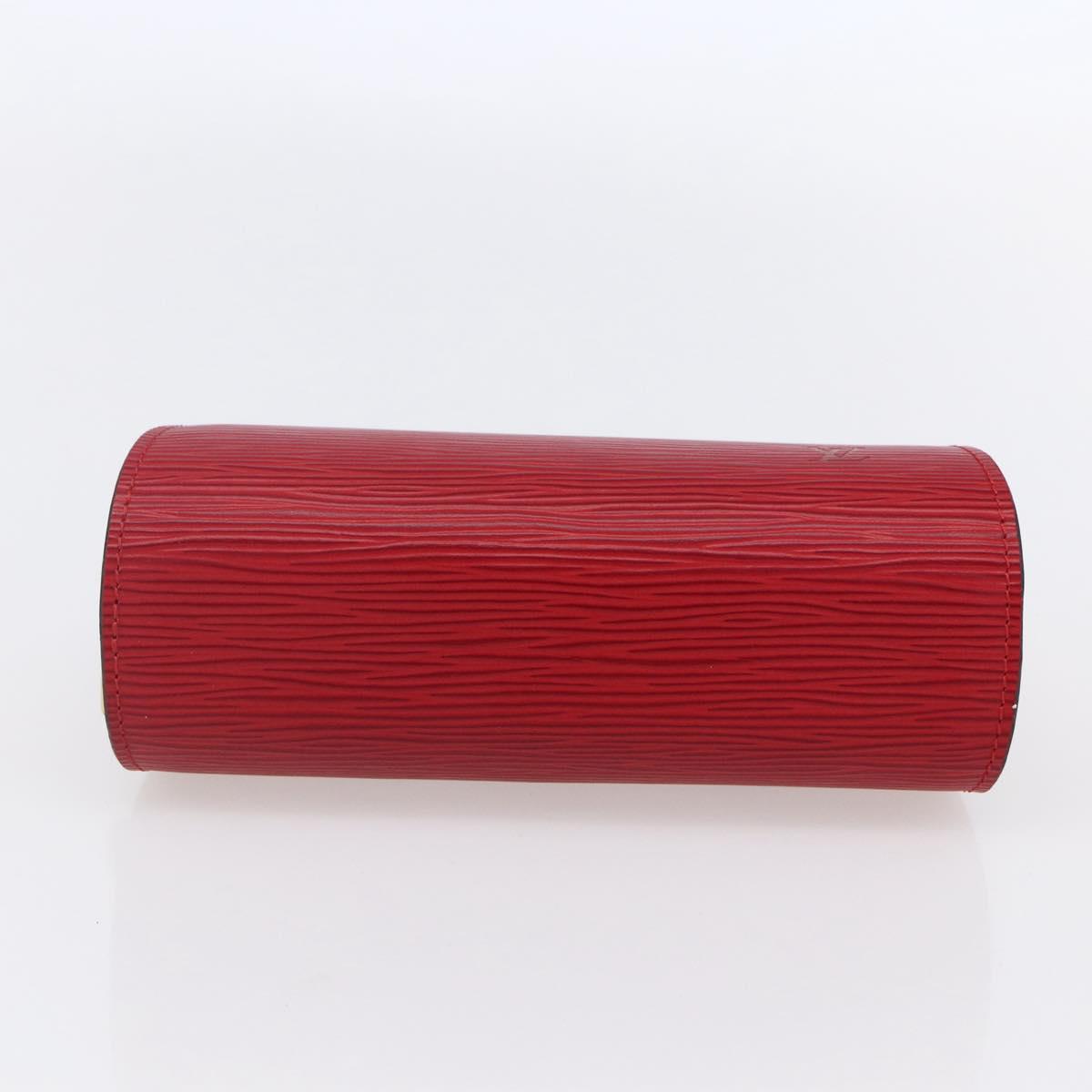 LOUIS VUITTON Epi Dauphine PM Pouch Castilian Red M48447 LV Auth 150889