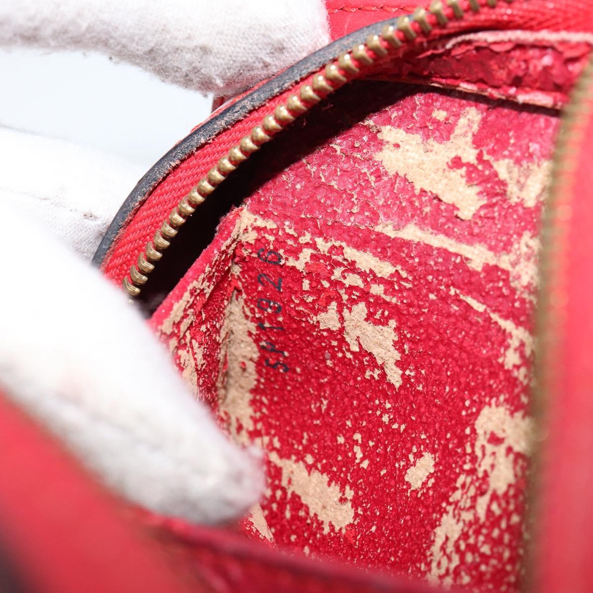 LOUIS VUITTON Epi Dauphine PM Pouch Castilian Red M48447 LV Auth 150890