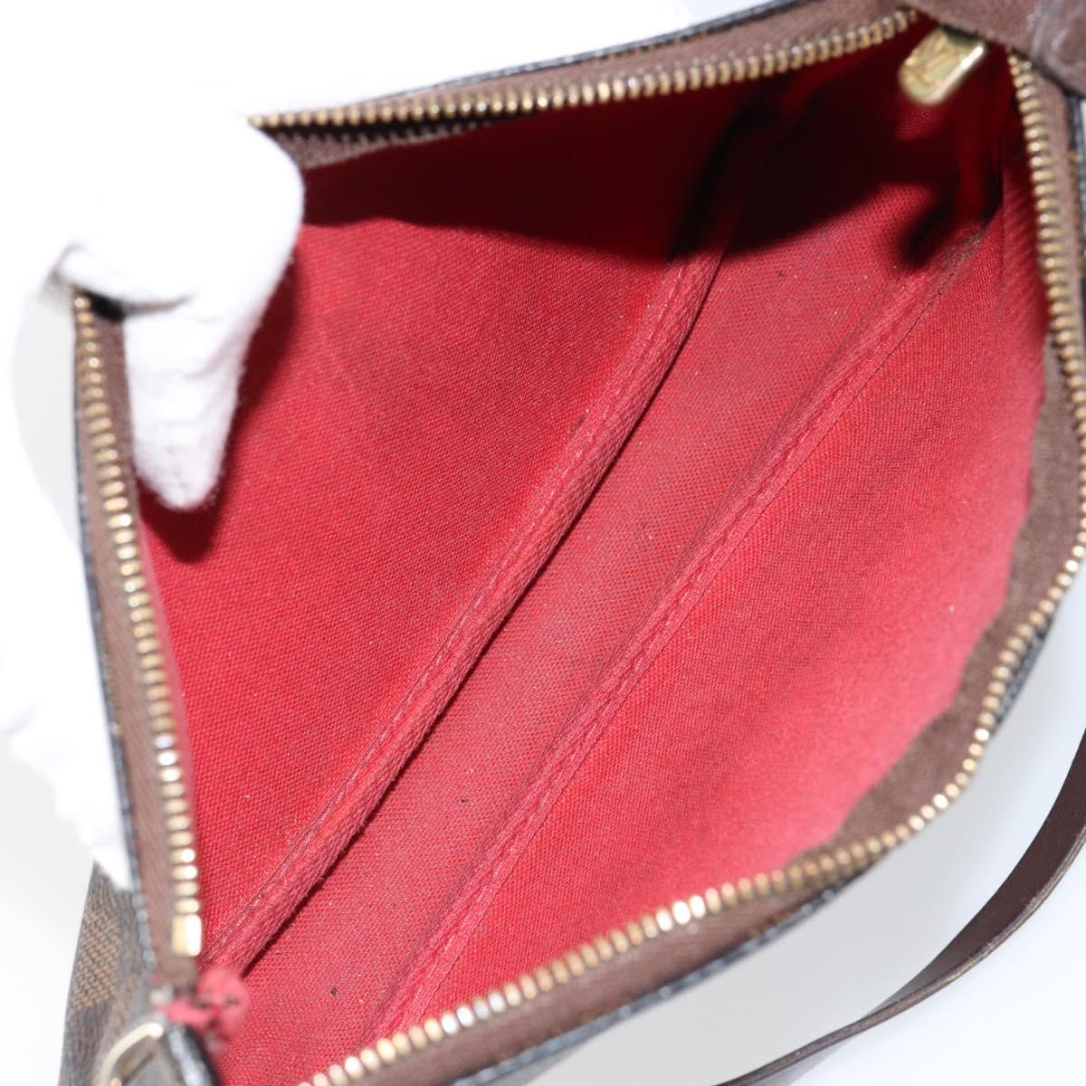 LOUIS VUITTON Damier Ebene Pochette Accessoires Pouch N41206 LV Auth 150892