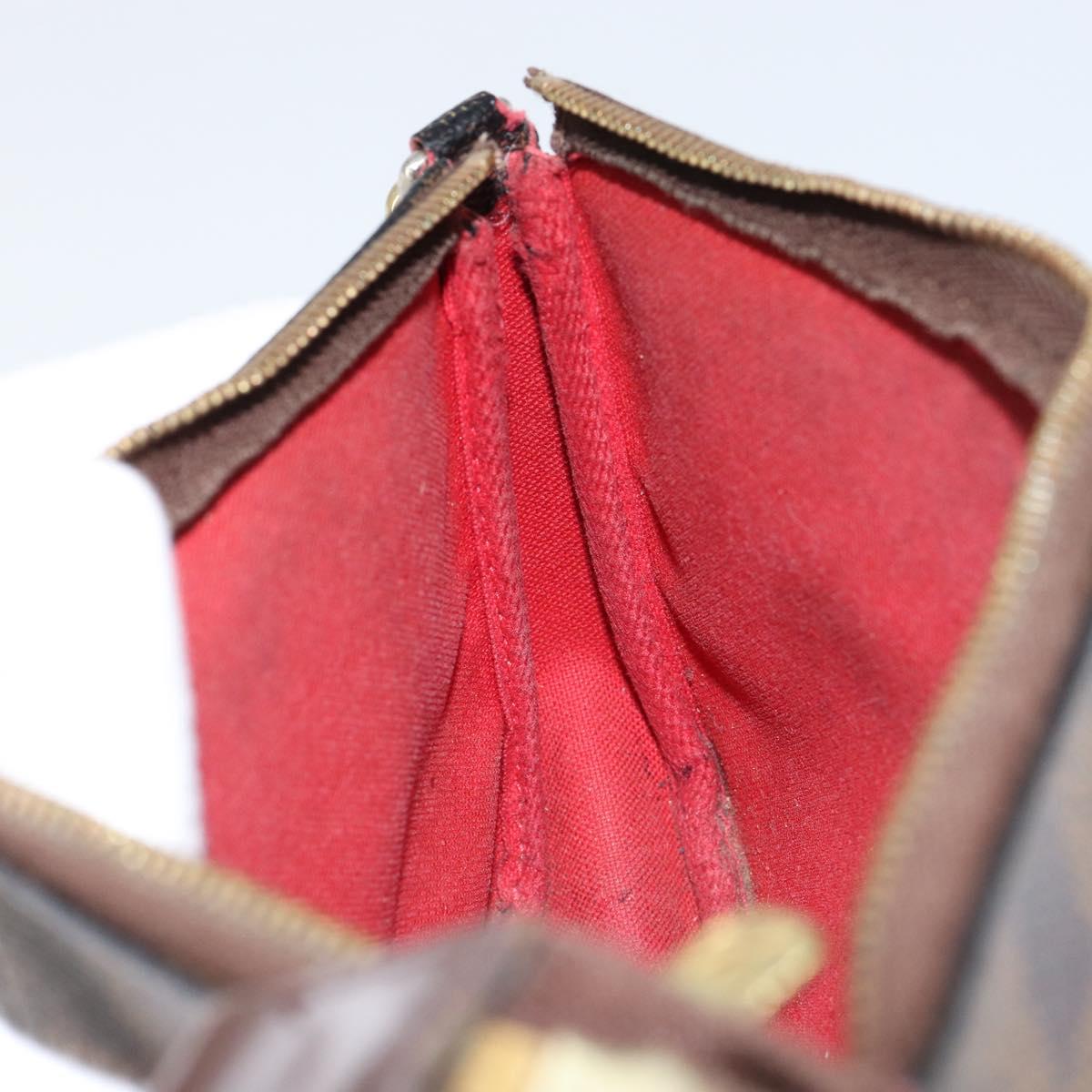 LOUIS VUITTON Damier Ebene Pochette Accessoires Pouch N41206 LV Auth 150892