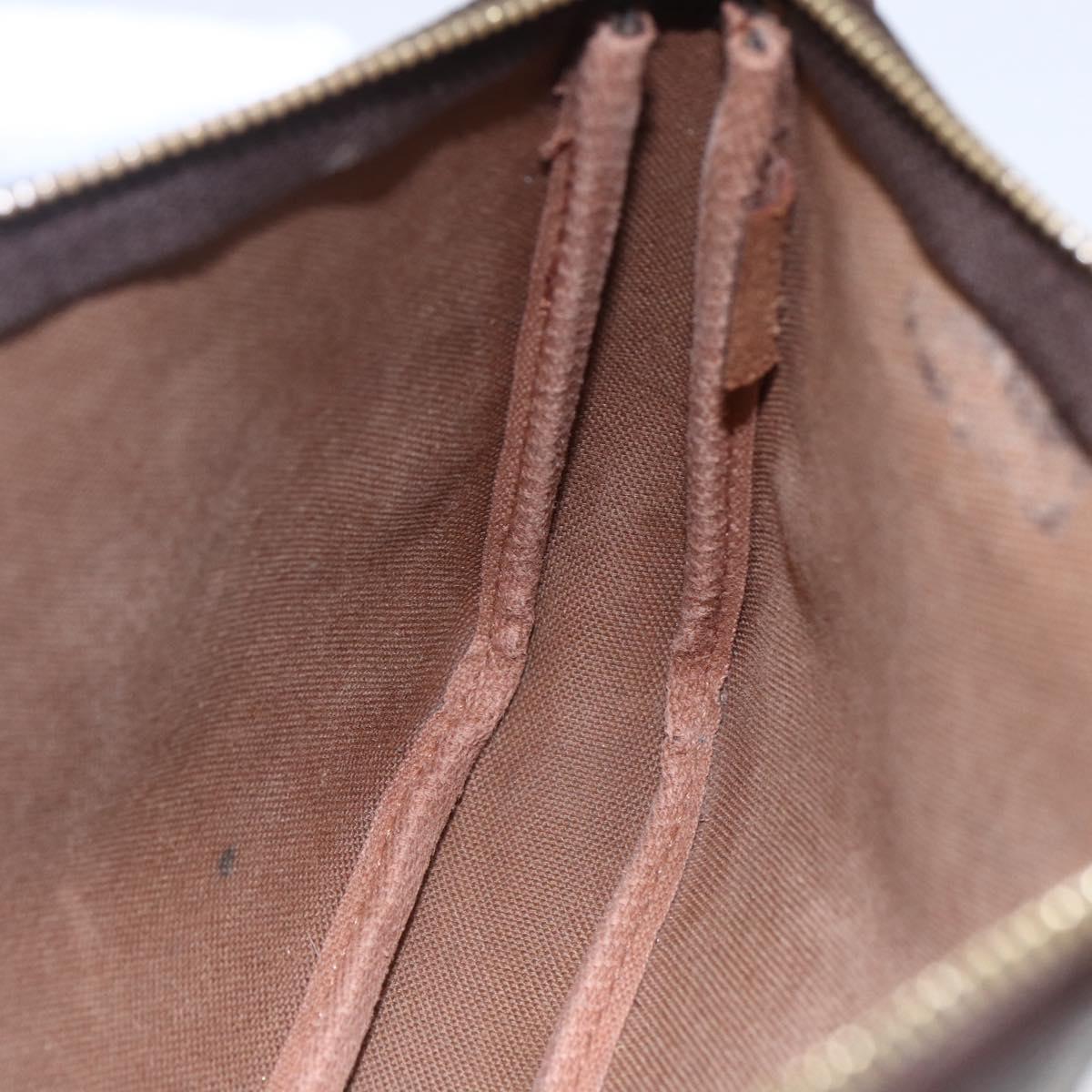 LOUIS VUITTON Graffiti Pochette Accessoires Pouch Khaki M92191 LV Auth 150893