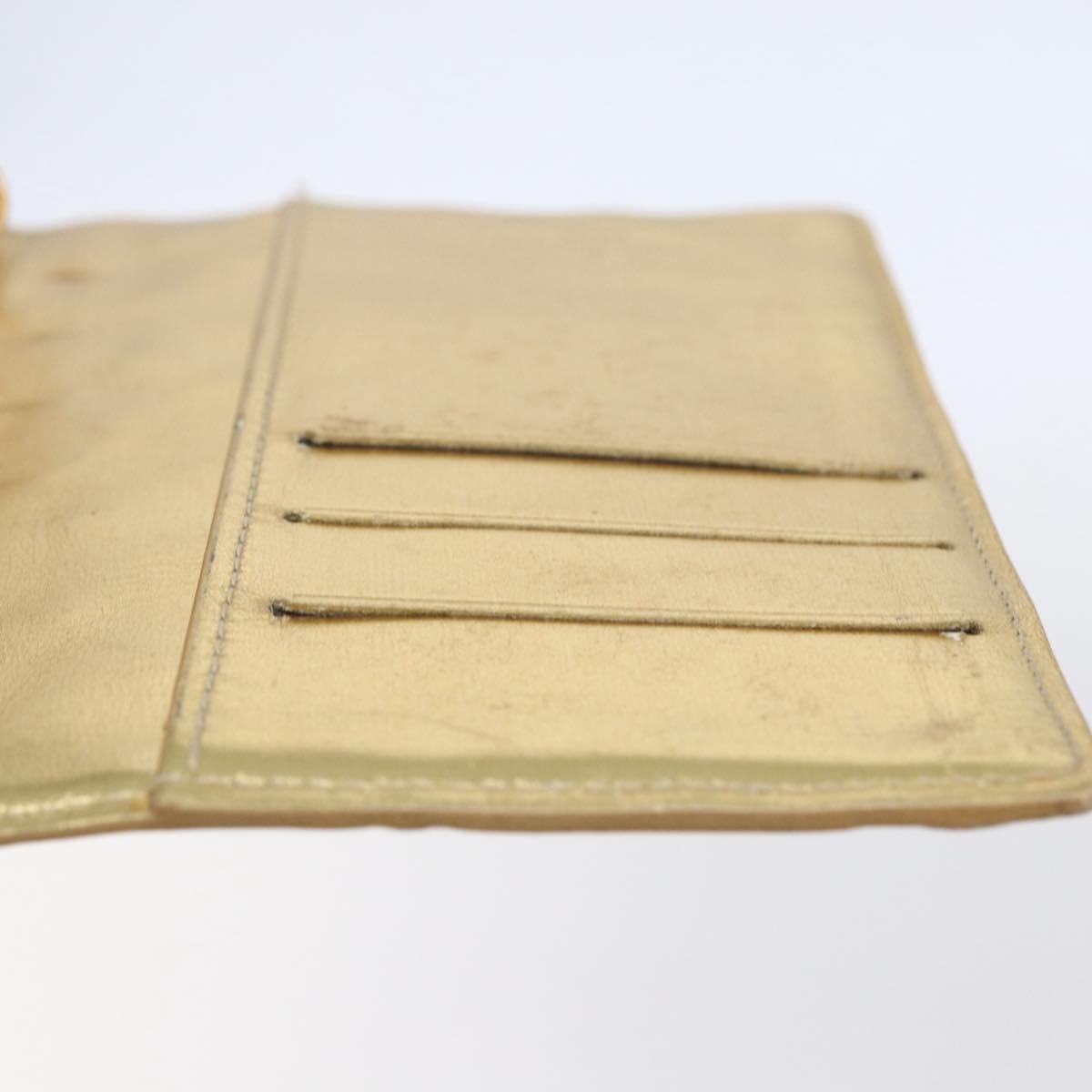 LOUIS VUITTON Miroir Agenda PM Day Planner Cover Gold R20962 LV Auth 150895