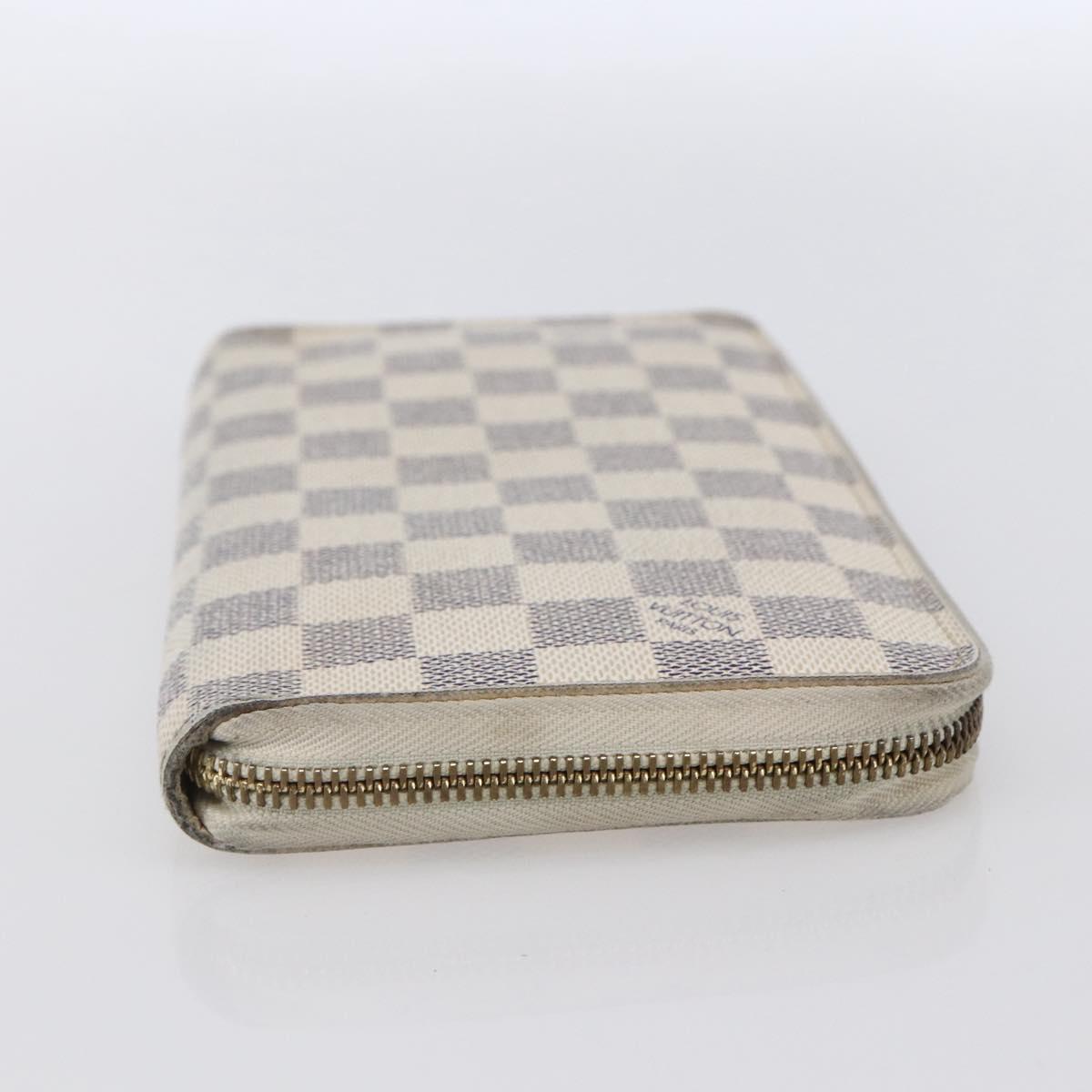 LOUIS VUITTON Damier Azur Zippy Organizer Long Wallet N60012 LV Auth 150896