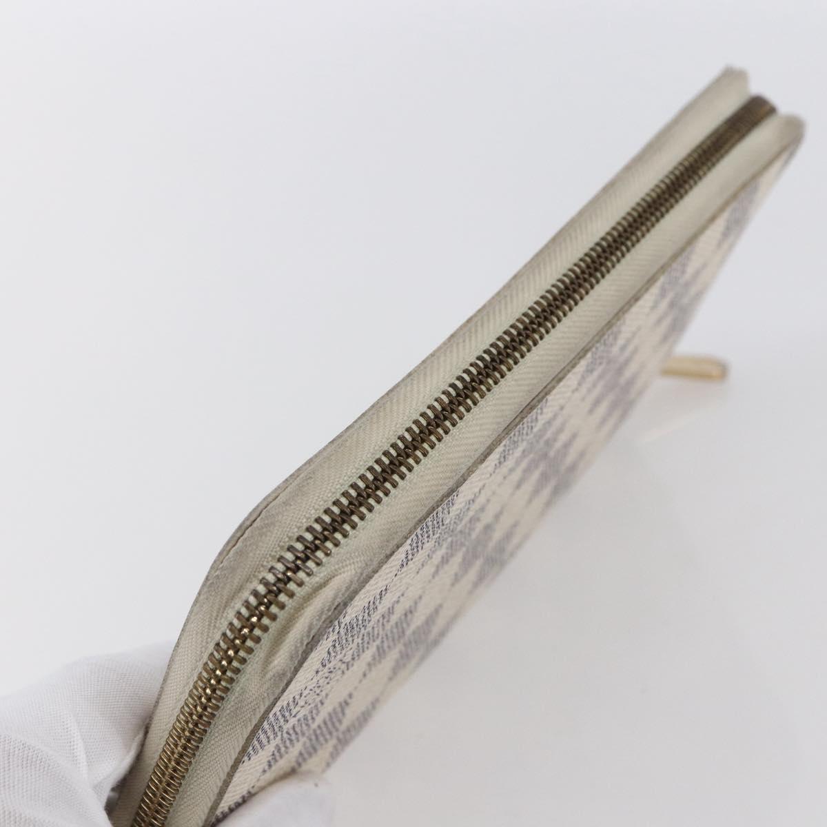 LOUIS VUITTON Damier Azur Zippy Organizer Long Wallet N60012 LV Auth 150896