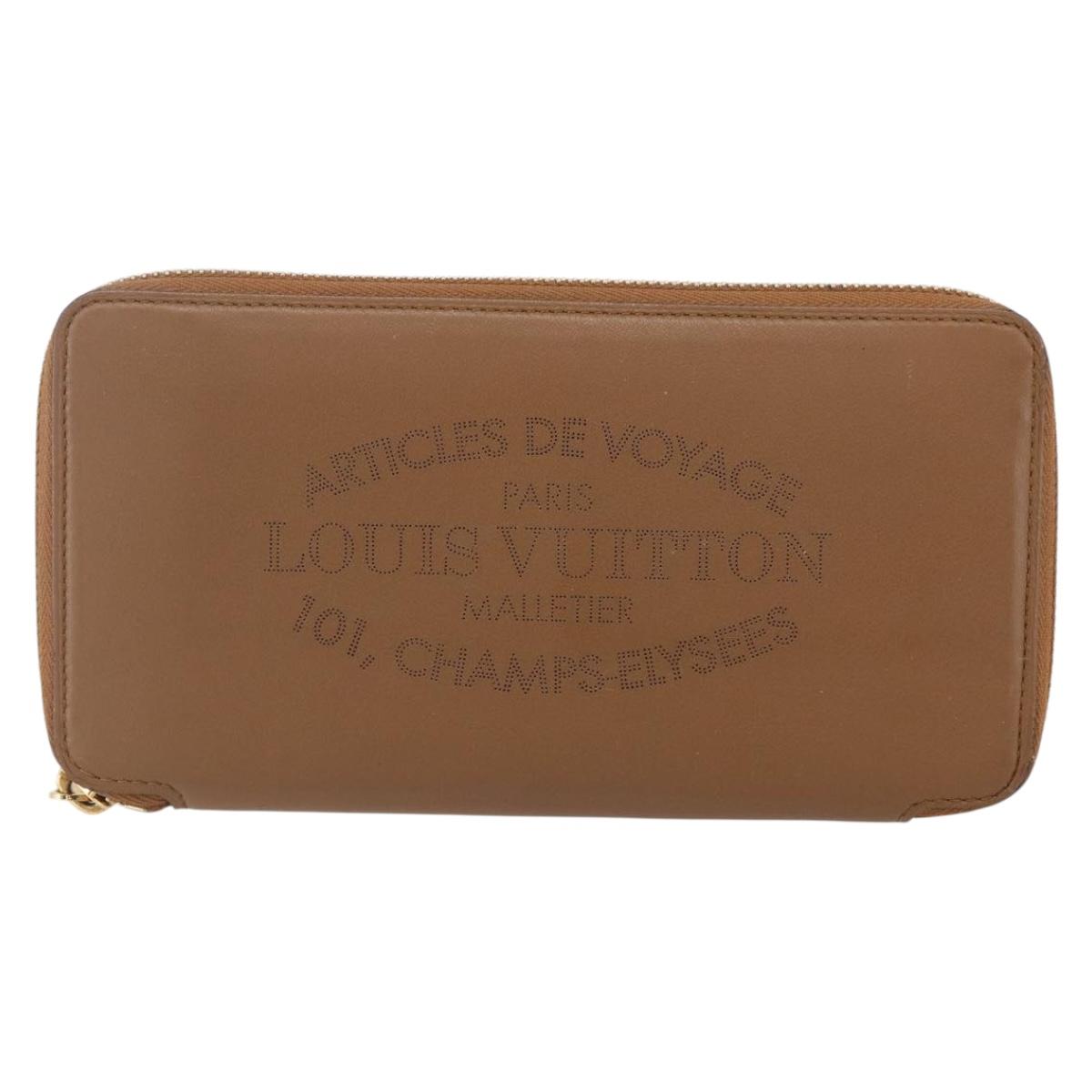 LOUIS VUITTON Parnassus PortefeuilleJena Wallet Leather Brown M58209 Auth 150897