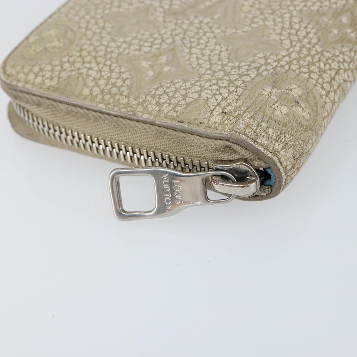 LOUIS VUITTON Taurillon Climbing Zippy Wallet Vertical Wallet M81573 Auth 150898