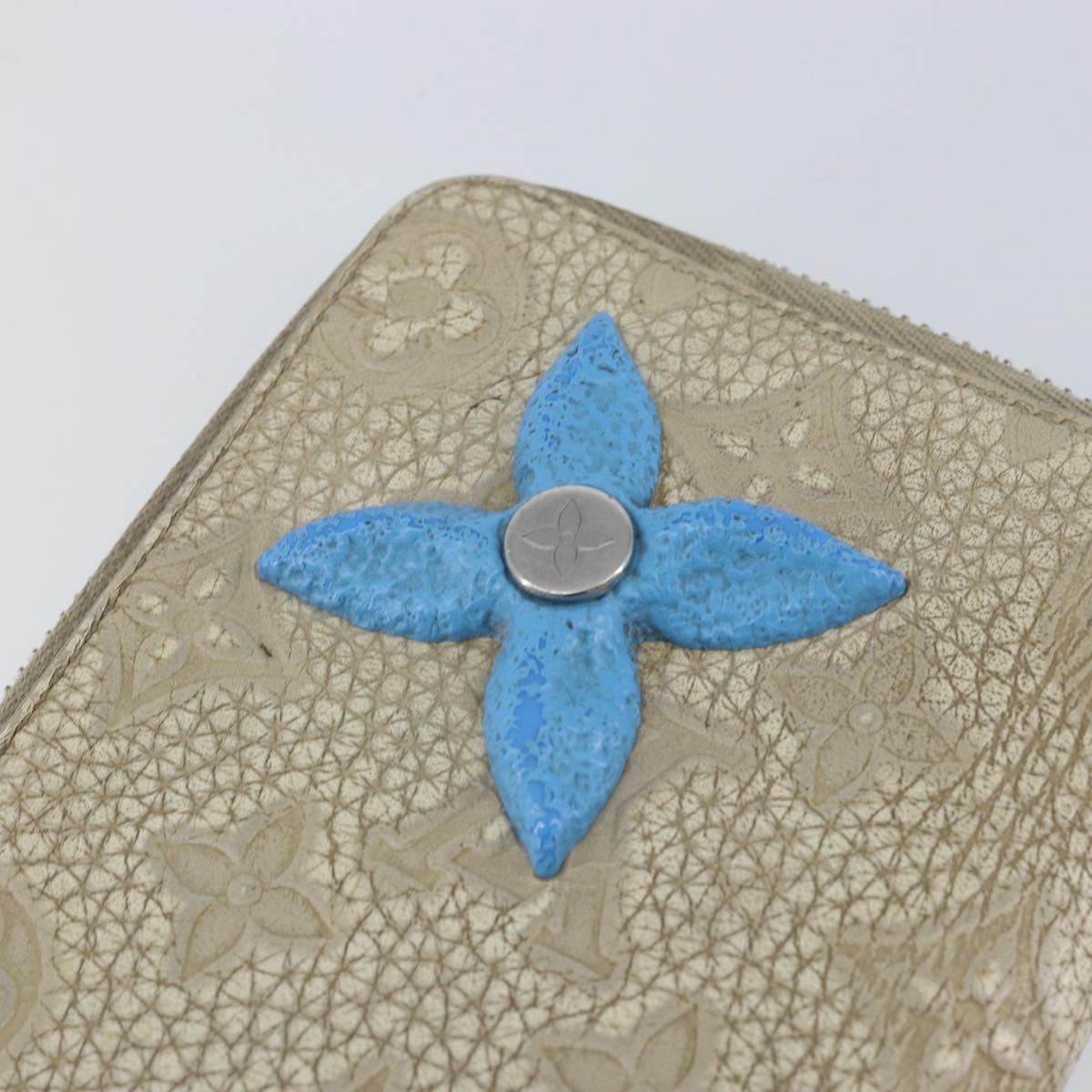 LOUIS VUITTON Taurillon Climbing Zippy Wallet Vertical Wallet M81573 Auth 150898