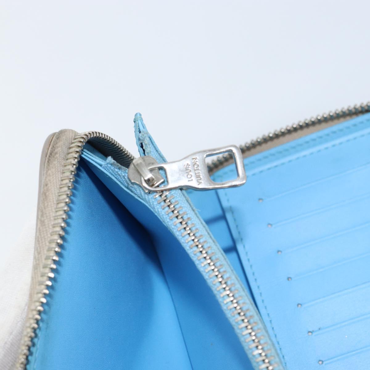 LOUIS VUITTON Taurillon Climbing Zippy Wallet Vertical Wallet M81573 Auth 150898