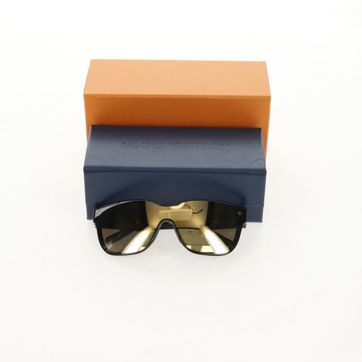 LOUIS VUITTON LV Shadow Sunglasses plastic Black Z1843U LV Auth 150902M