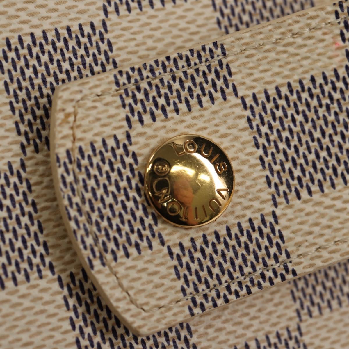 LOUIS VUITTON Damier Azur Agenda GM Day Planner Cover R20708 LV Auth 150903SAV