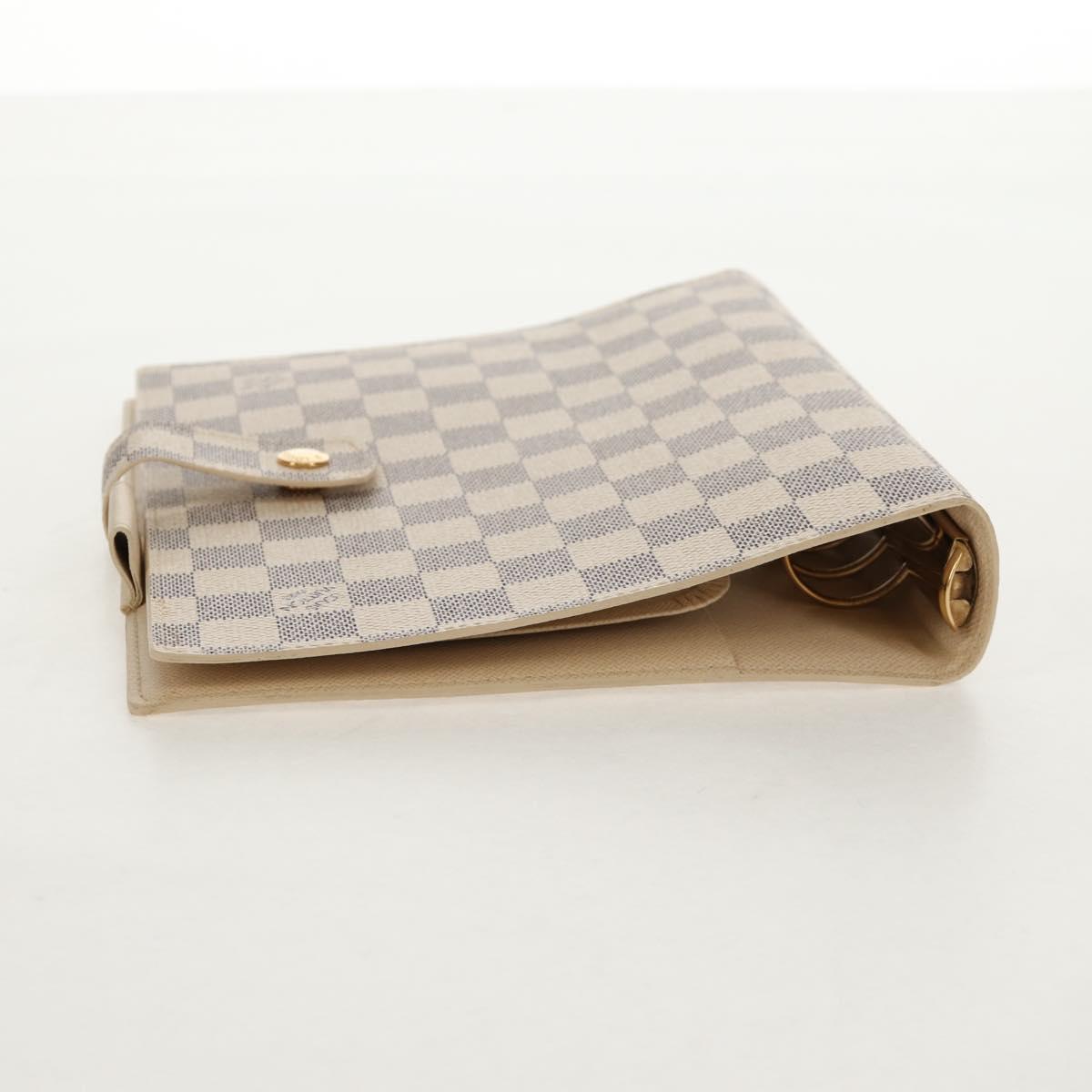 LOUIS VUITTON Damier Azur Agenda GM Day Planner Cover R20708 LV Auth 150903SAV