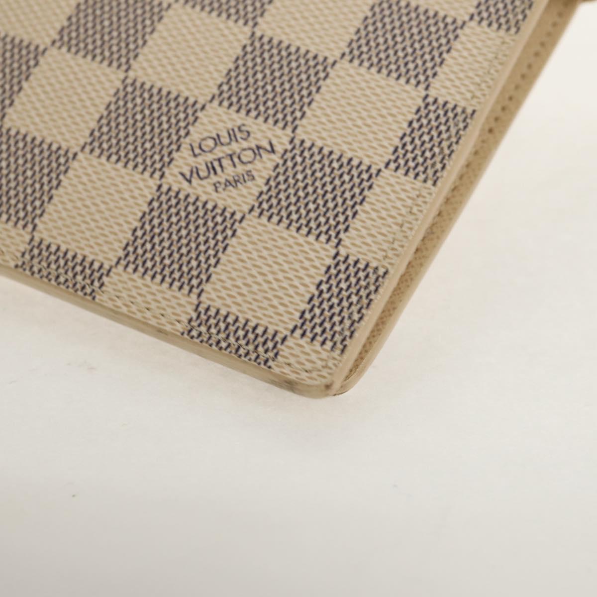 LOUIS VUITTON Damier Azur Agenda GM Day Planner Cover R20708 LV Auth 150903AV