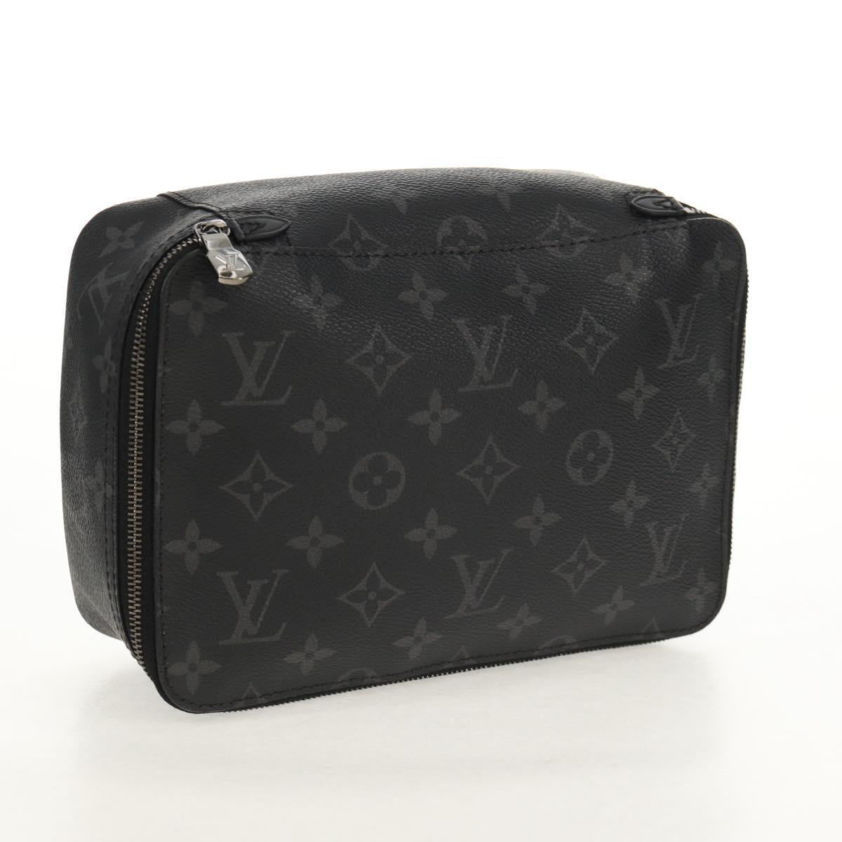 LOUIS VUITTON Monogram Eclipse Cube Derangemont MM Pouch M44698 LV Auth 150909AM