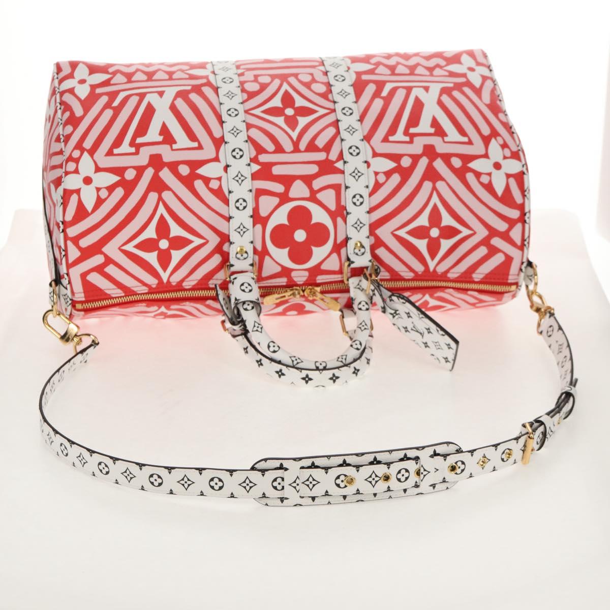 LOUIS VUITTON Giant Crafty Keepall Bandouliere 45 Bag M45472 LV Auth 150912SM