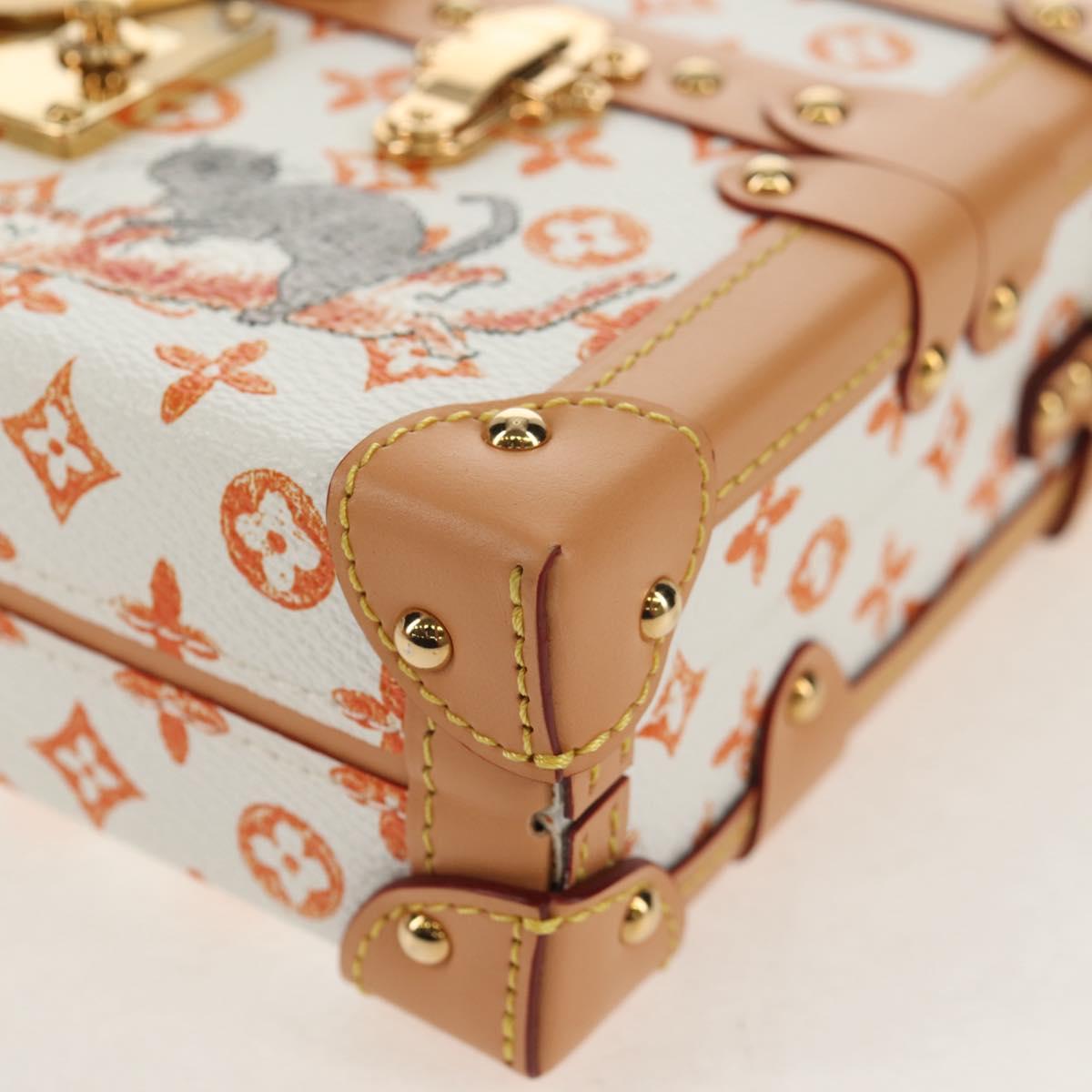 LOUIS VUITTON Catgram Petite Mar Shoulder Bag White M44407 LV Auth 150916SM