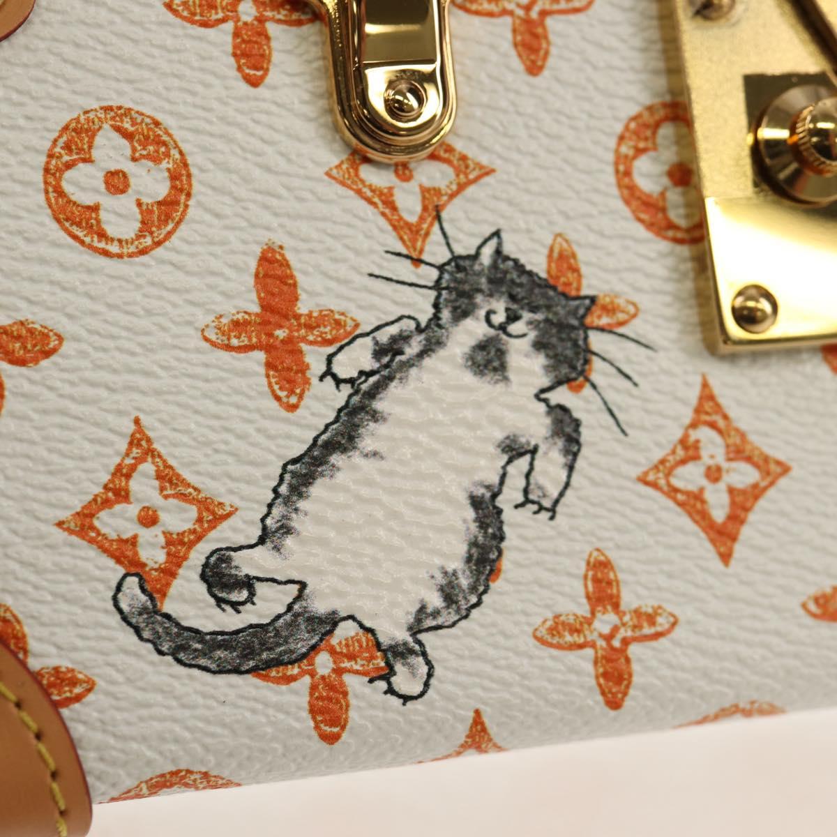 LOUIS VUITTON Catgram Petite Mar Shoulder Bag White M44407 LV Auth 150916SM