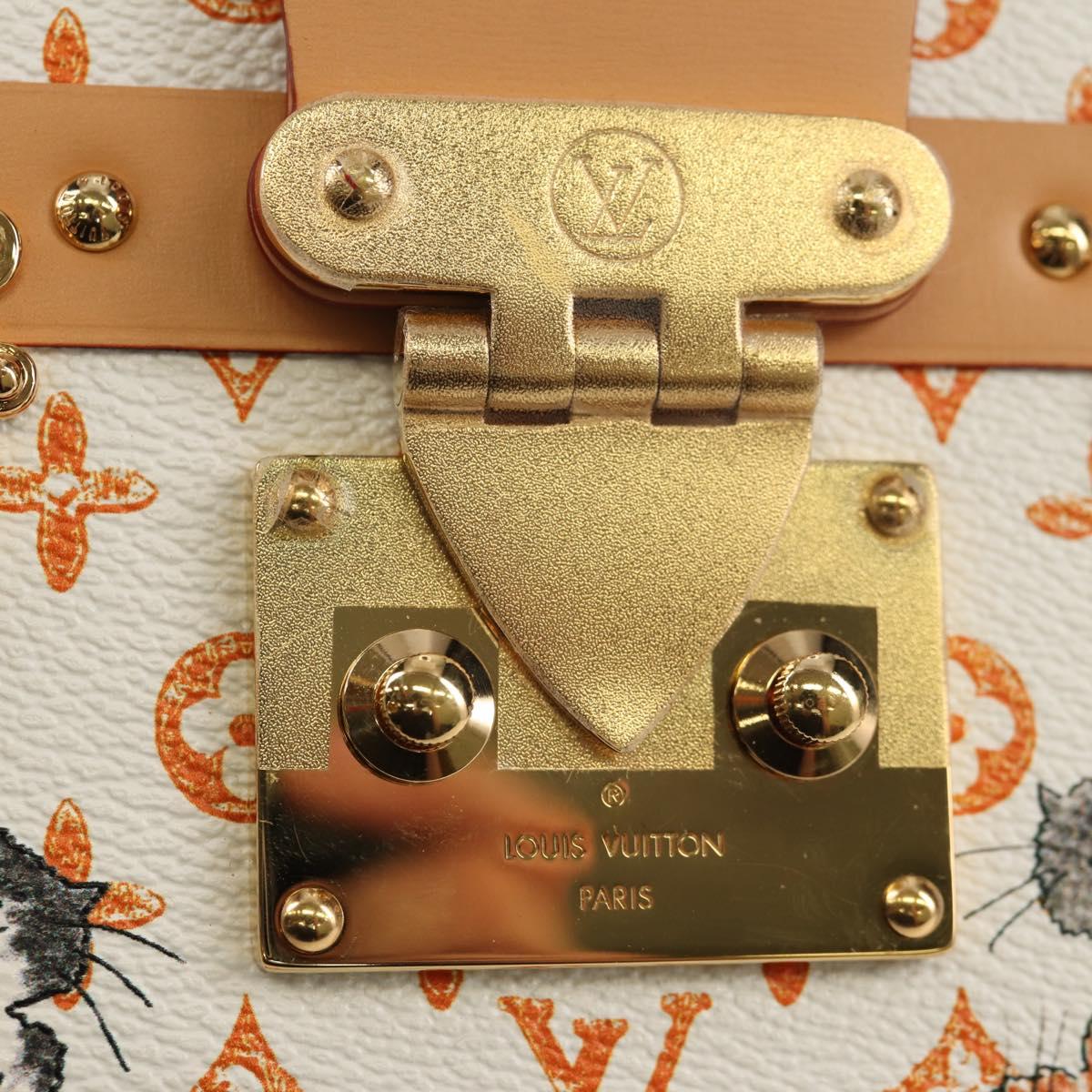 LOUIS VUITTON Catgram Petite Mar Shoulder Bag White M44407 LV Auth 150916SM