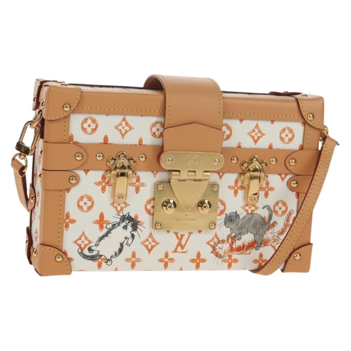 LOUIS VUITTON Catgram Petite Mar Shoulder Bag White M44407 LV Auth 150916SM