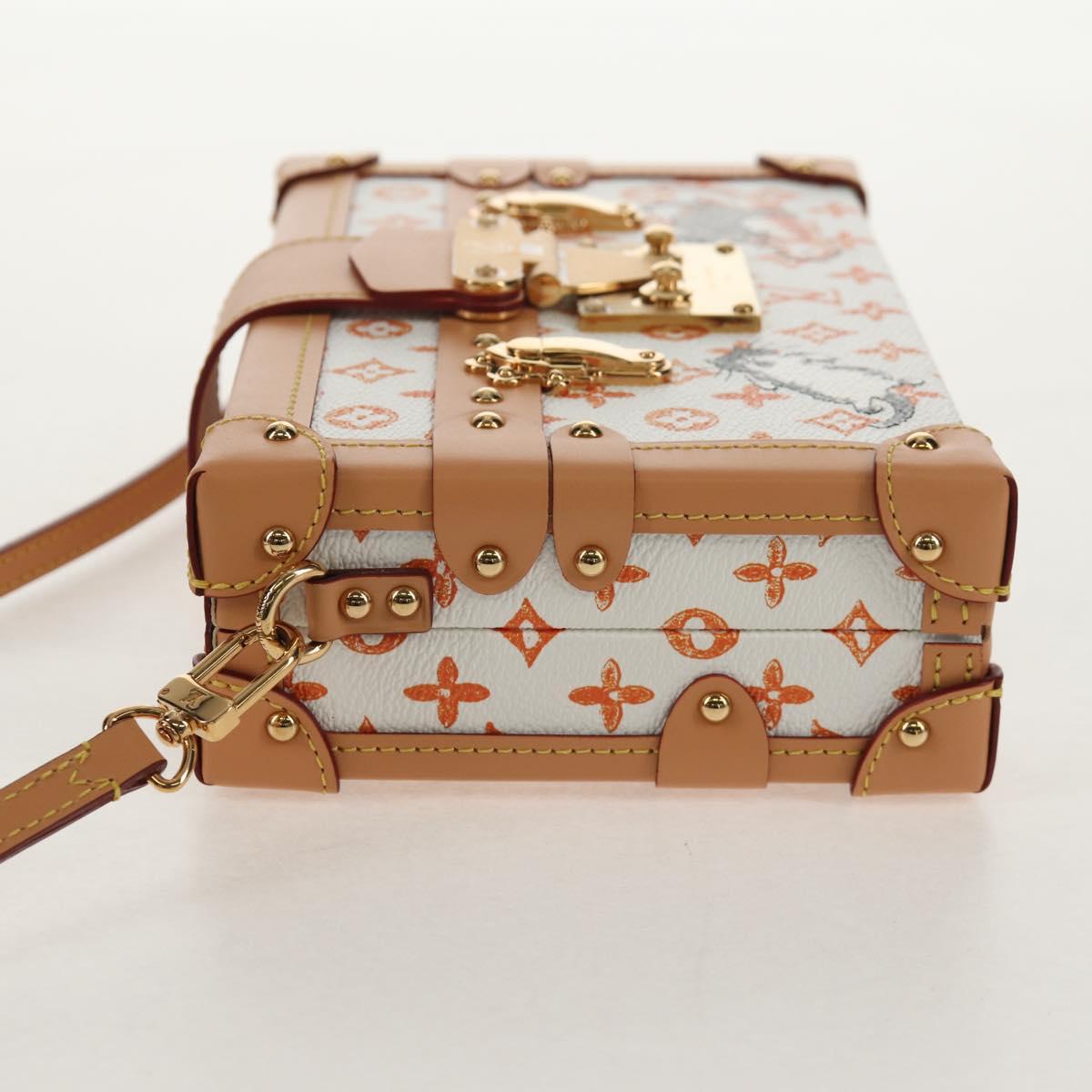 LOUIS VUITTON Catgram Petite Mar Shoulder Bag White M44407 LV Auth 150916SM